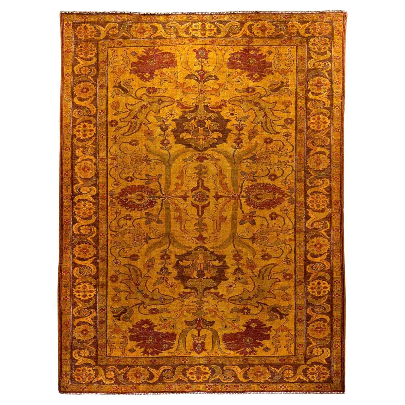 Amritsar Afghanistan Large Rug Washed, Wool Hand Knotted, circa 2000 For Sale