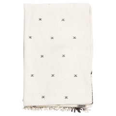 Amro Handloom Queen Size Bedpsread Coverlet Black & White, in Organic Cotton