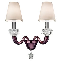 Amsterdam 5562 02 Applique murale en verre avec abat-jour blanc:: de Barovier&Toso