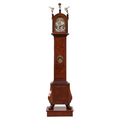 Used Amsterdam Burl  long case clock . Wuba  Warmink   1960s 