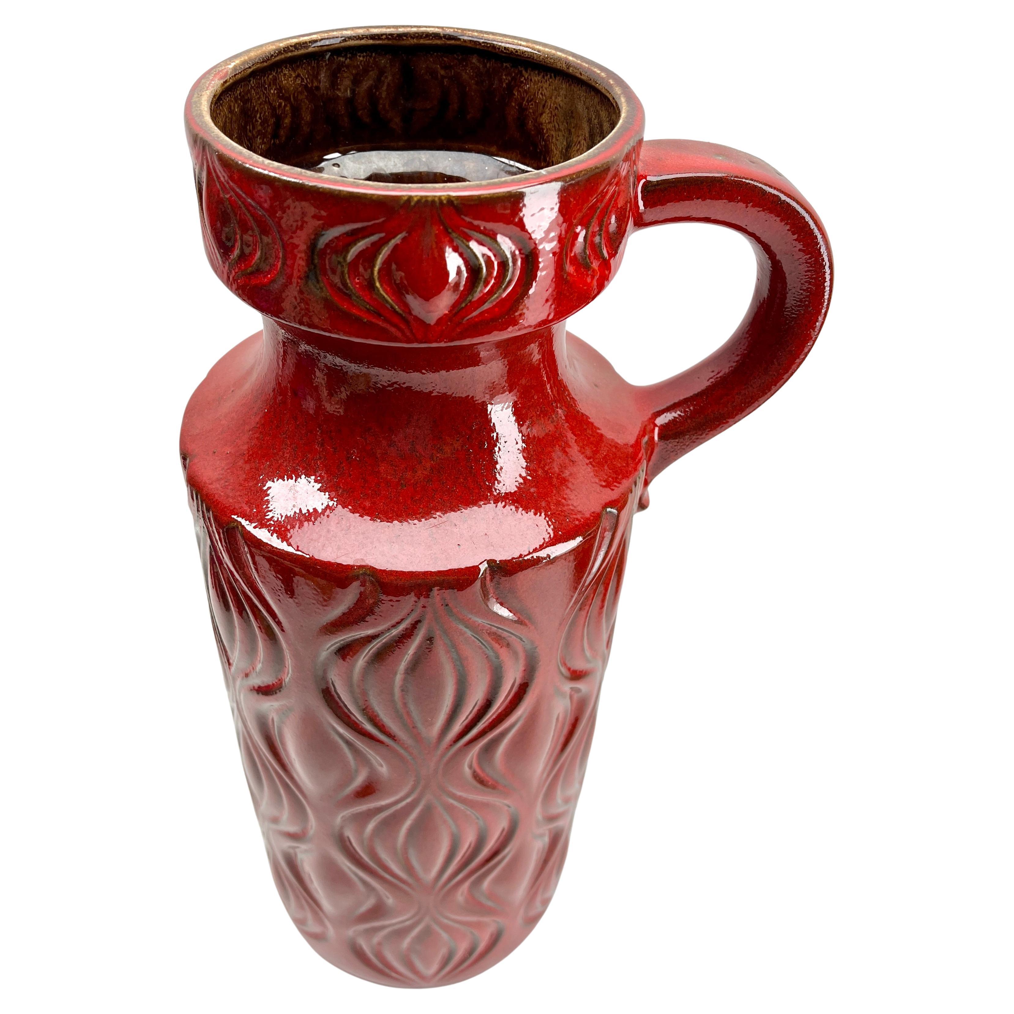 Vaso da terra 'Amsterdam' 'Scheurich, Red Model 283-45 W-Germania, anni '60

Blu satinato (