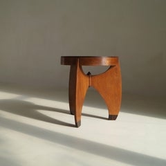 Beistelltisch der Amsterdamer Schule von L. J. Verweij für "Intima" Amsterdam, 1920er Jahre