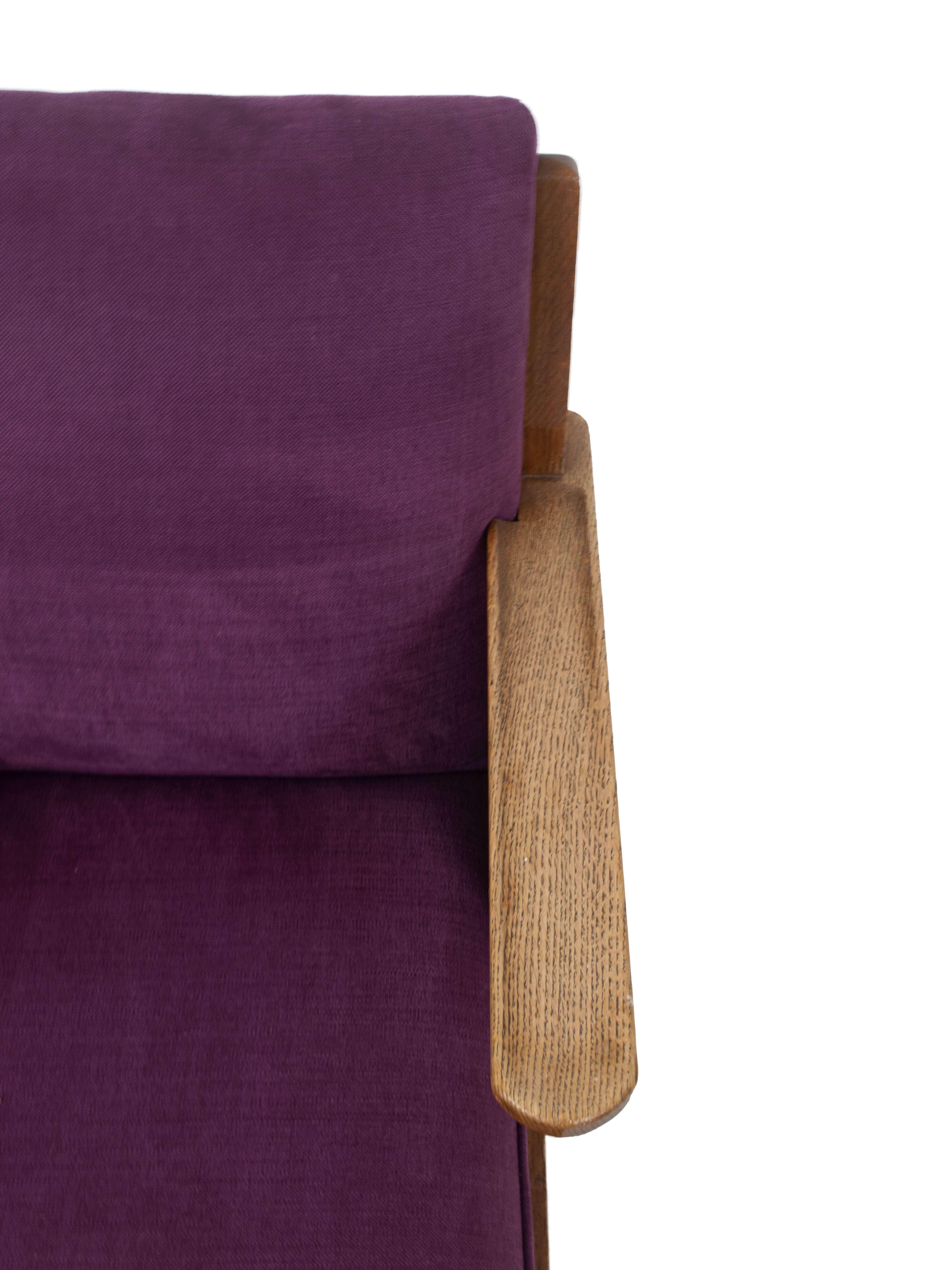 Amsterdam School Armchair in Purple Fabric, The Netherlands 1930s 3