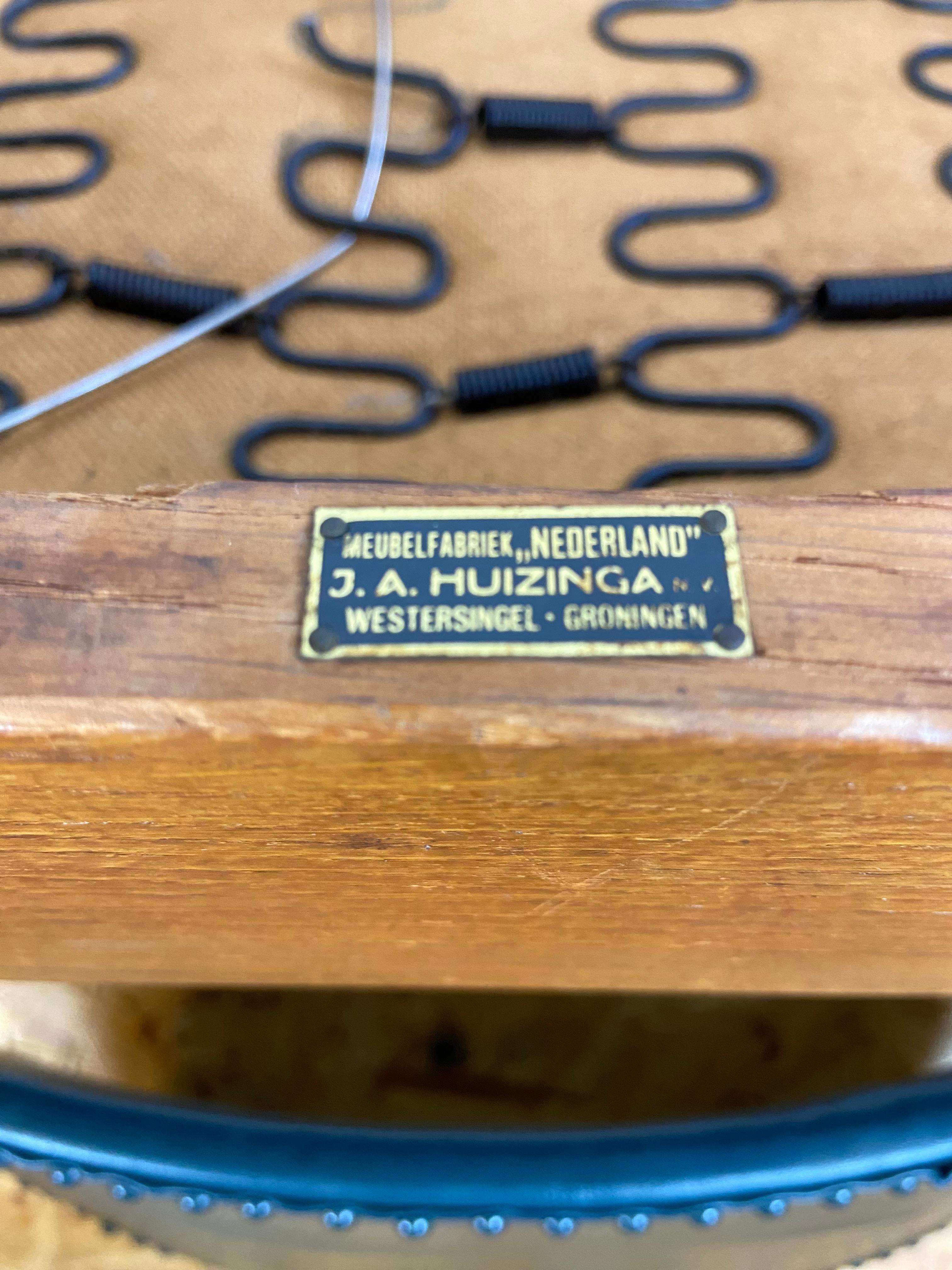 Amsterdam School Armchair “J.A. Huizinga” For Sale 2