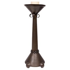 Amsterdam School Art Deco hammered copper Candle stand   Holland