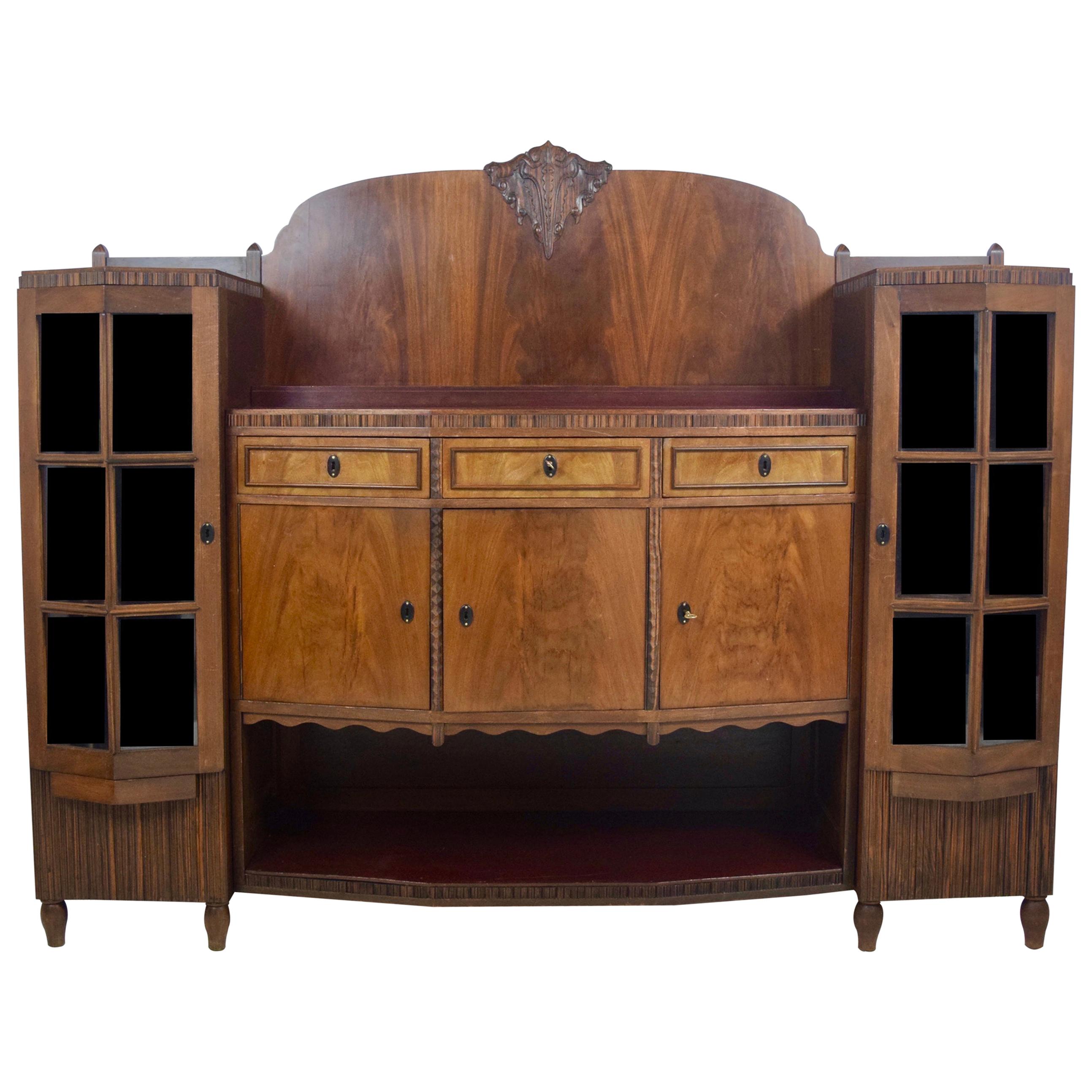 Amsterdam School Bar Cabinet by J. Th. Drilling, 1924, the Netherlands