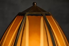 Amsterdam School Bronze Table Lamp, Netherlands, 1920s