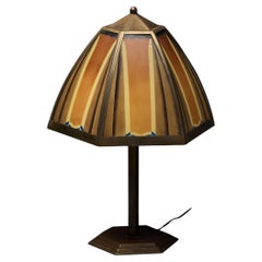 Bronze-Tischlampe der Amsterdamer Schule, Niederlande, 1920er Jahre
