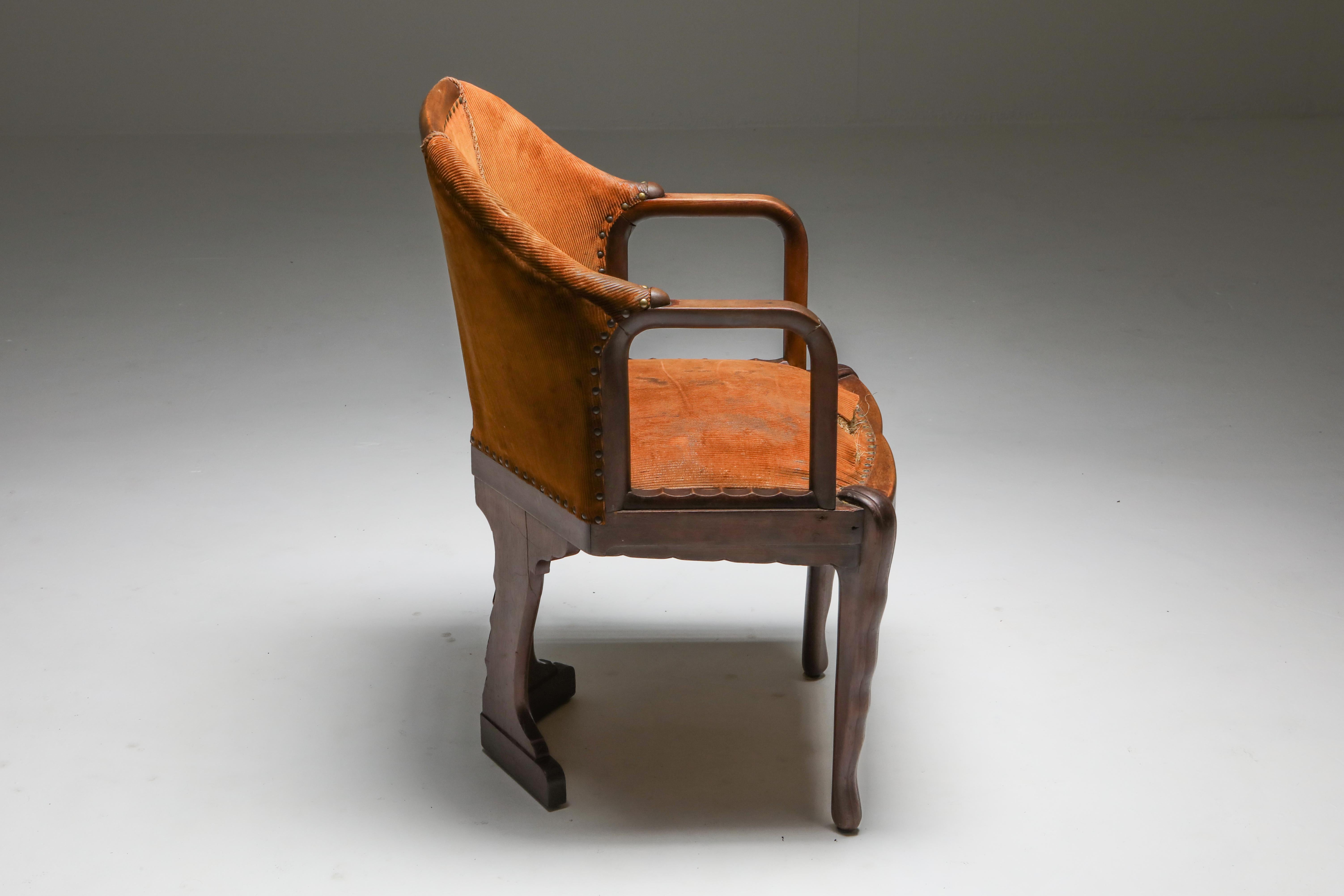 Expressionist Amsterdam School Chair 't Woonhuys