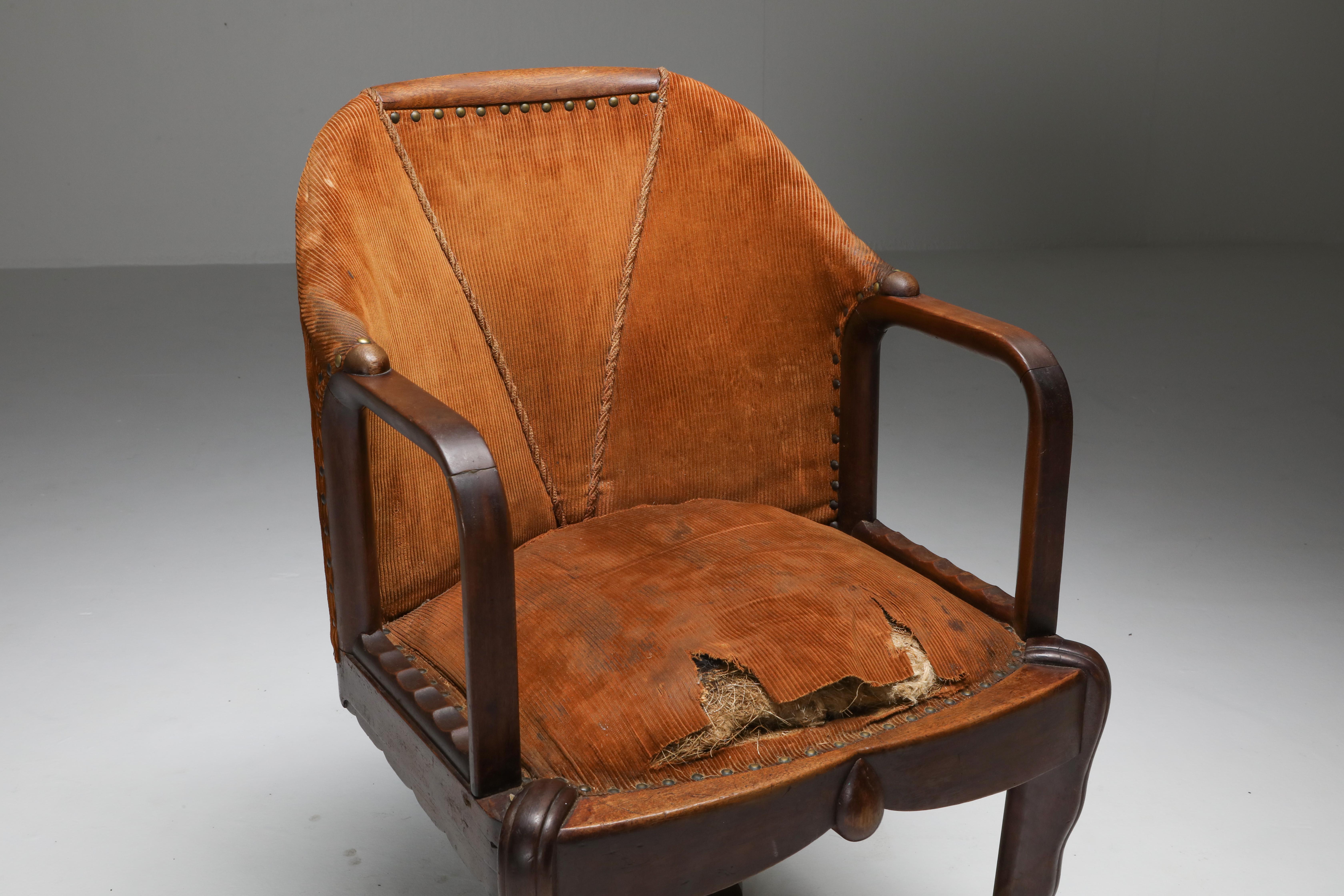 Early 20th Century Amsterdam School Chair 't Woonhuys