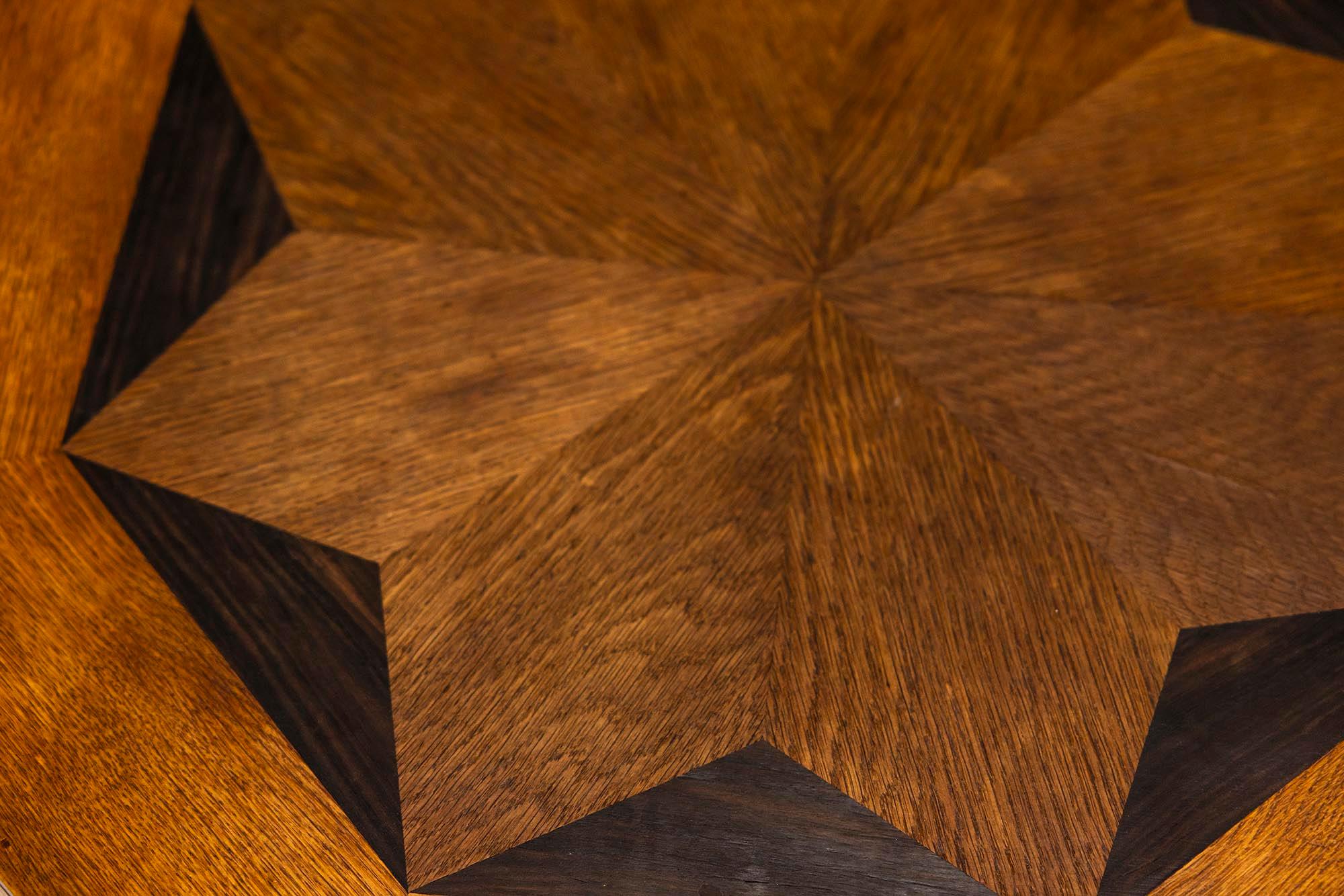Amsterdam School Coffee Table with Star-shaped Top, The Netherlands 1930s For Sale 1