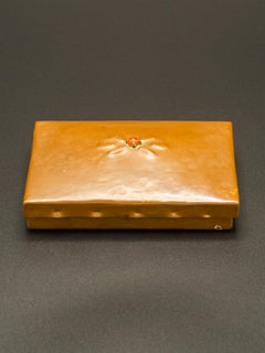 Amsterdam School Hammered Copper Box with Carnelian, Dutch Arts and Crafts, 1920
