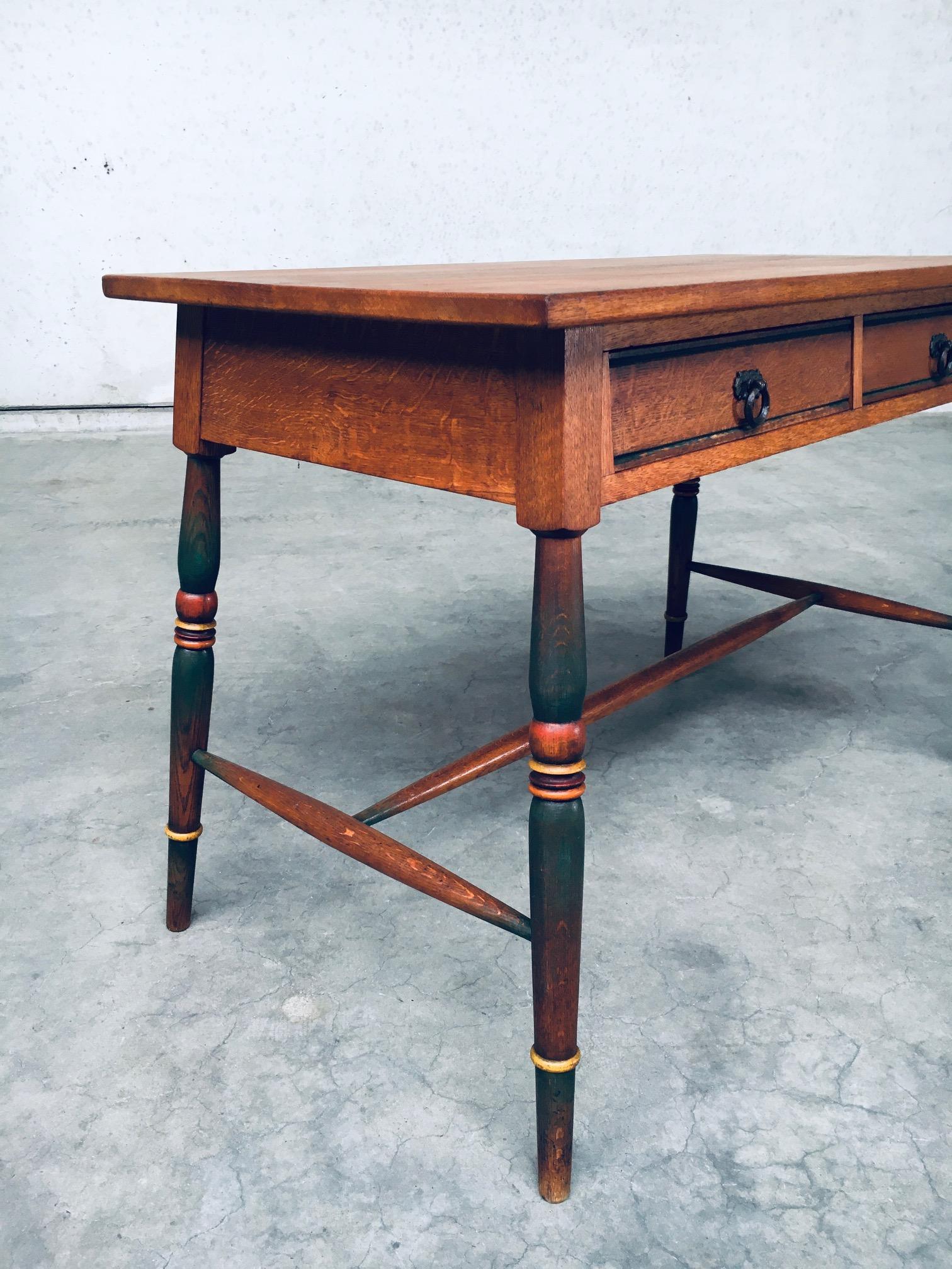 Escritorio Pintado Diseño Escuela Amsterdam, Países Bajos Años 20 en venta 6