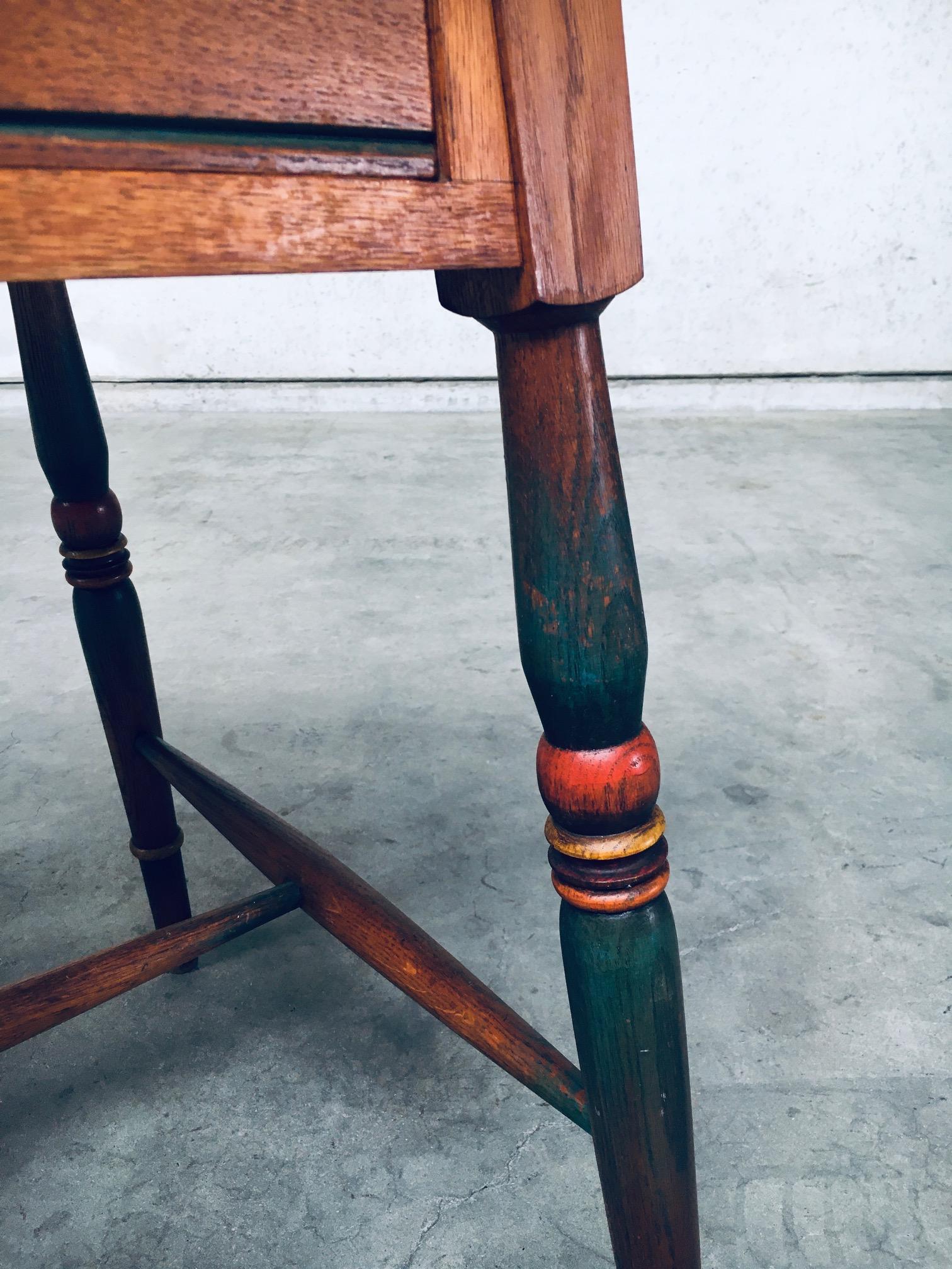 Escritorio Pintado Diseño Escuela Amsterdam, Países Bajos Años 20 en venta 11