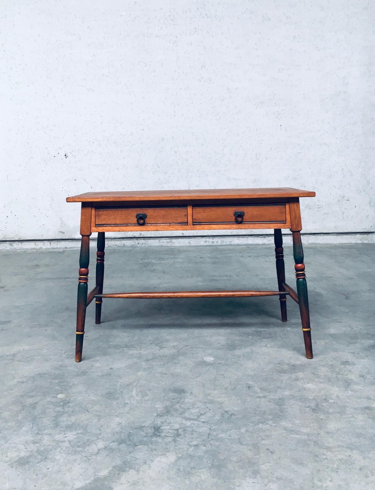 Escritorio Pintado Diseño Escuela Amsterdam, Países Bajos Años 20 en Bueno estado para la venta en Oud-Turnhout, VAN