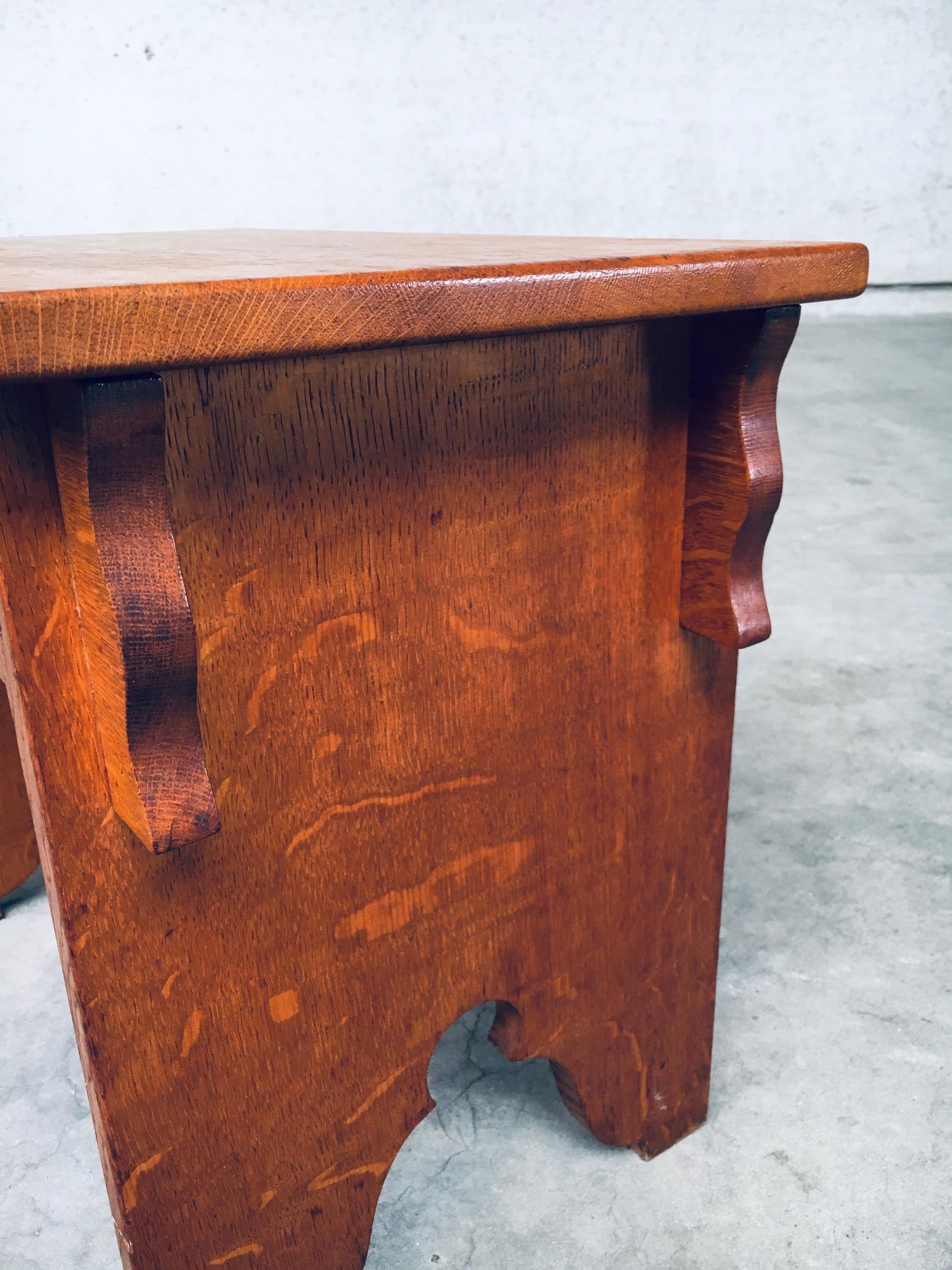 Amsterdam School Design Side Table, Netherlands 1920's For Sale 6