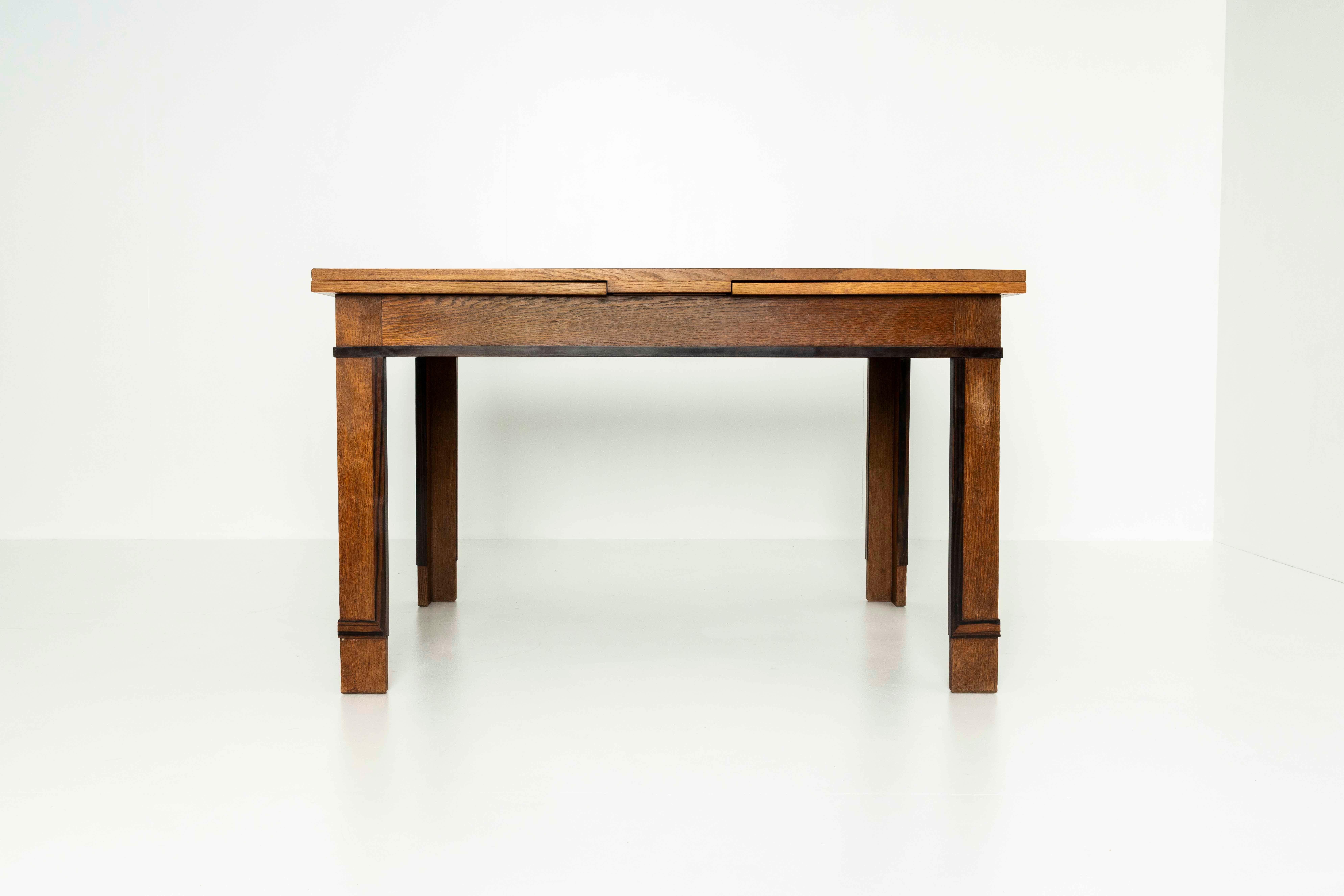 Amsterdam School Dining Room Set by P.E.L. Izeren for Genneper Molen, The Nether 6