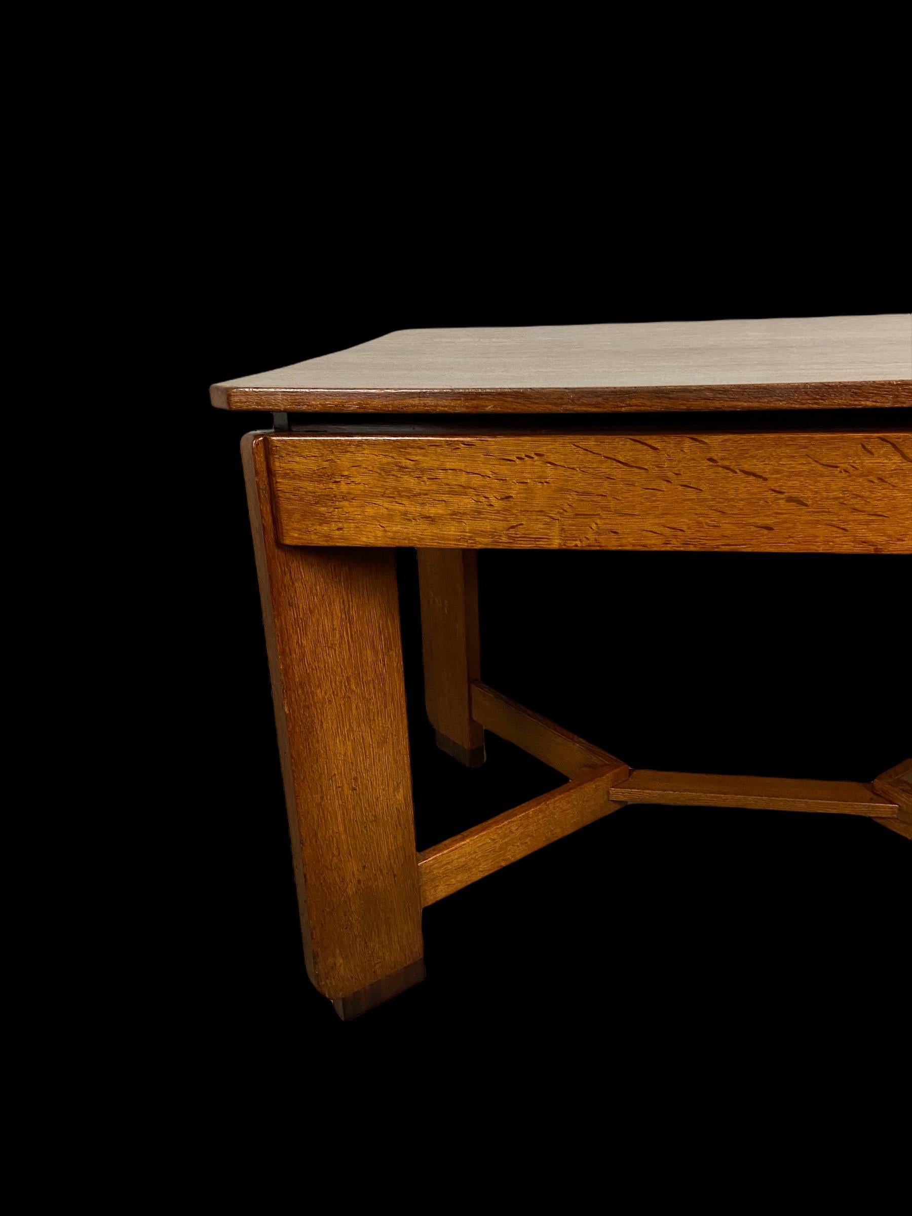 Art Deco Amsterdam School Dining Table by H. Pander For Sale