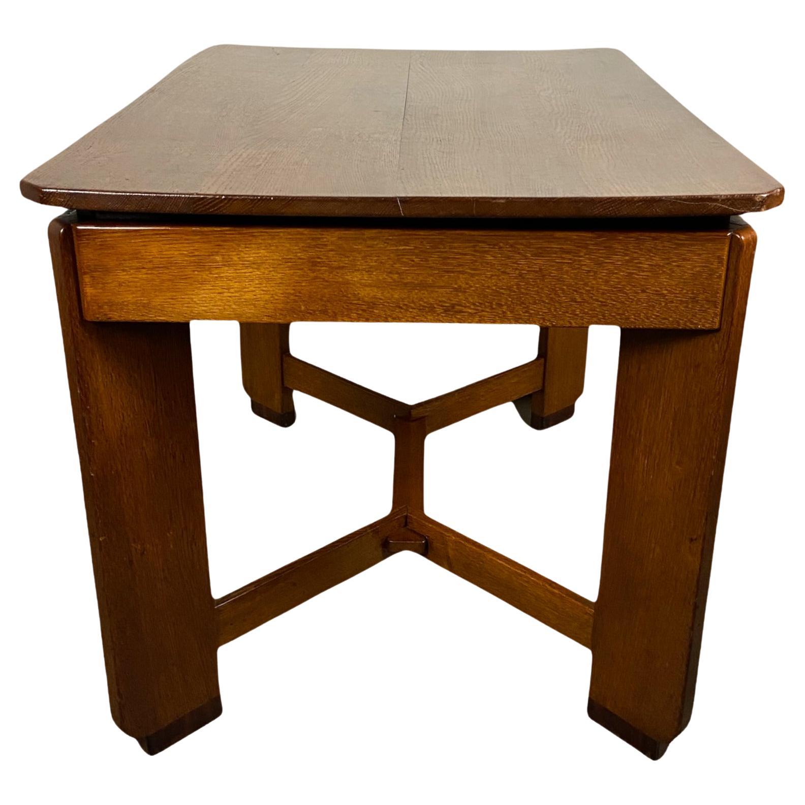 Amsterdam School Dining Table by H. Pander For Sale