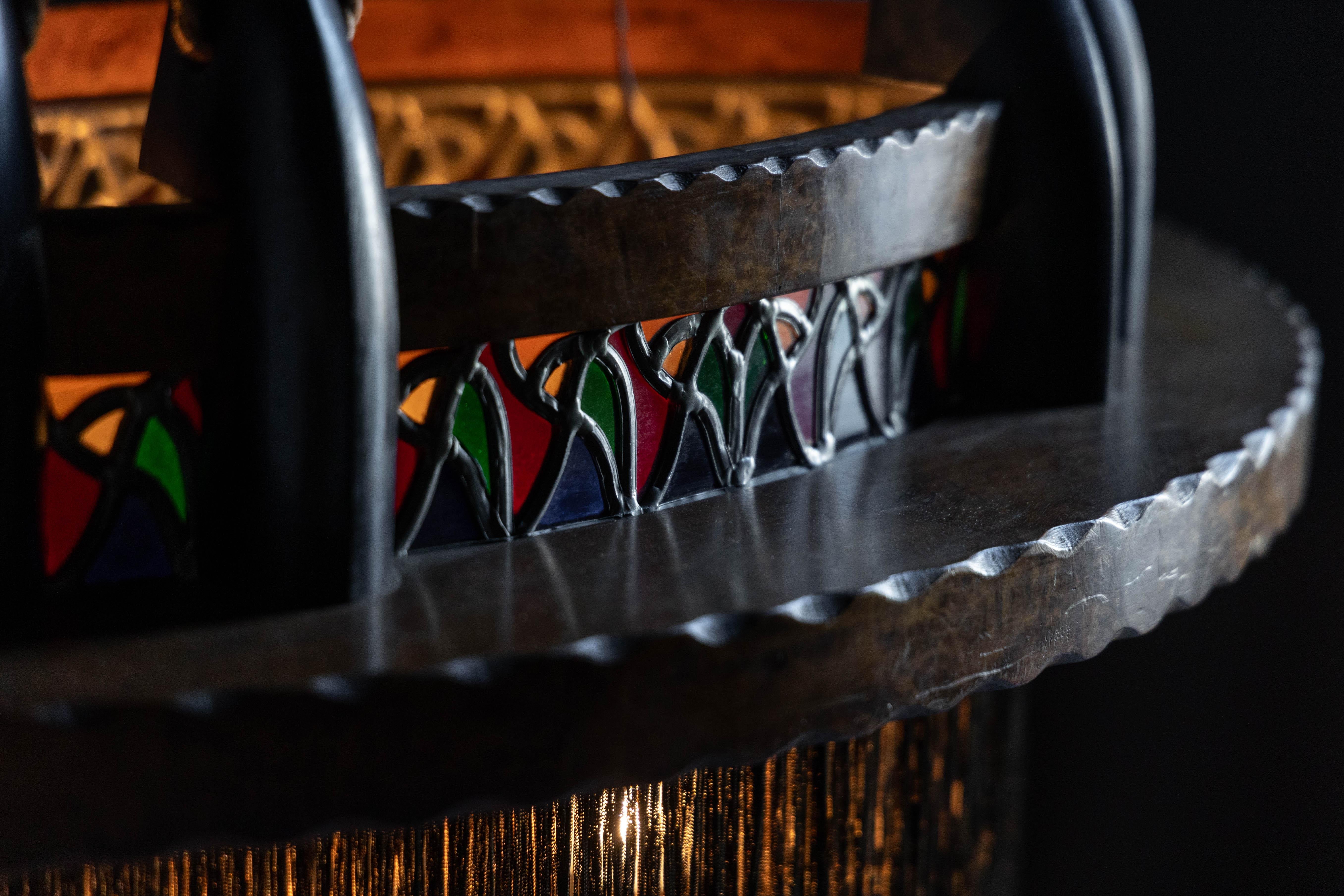 Amsterdam School Expressionist Chandelier, Netherlands, 1920s For Sale 2