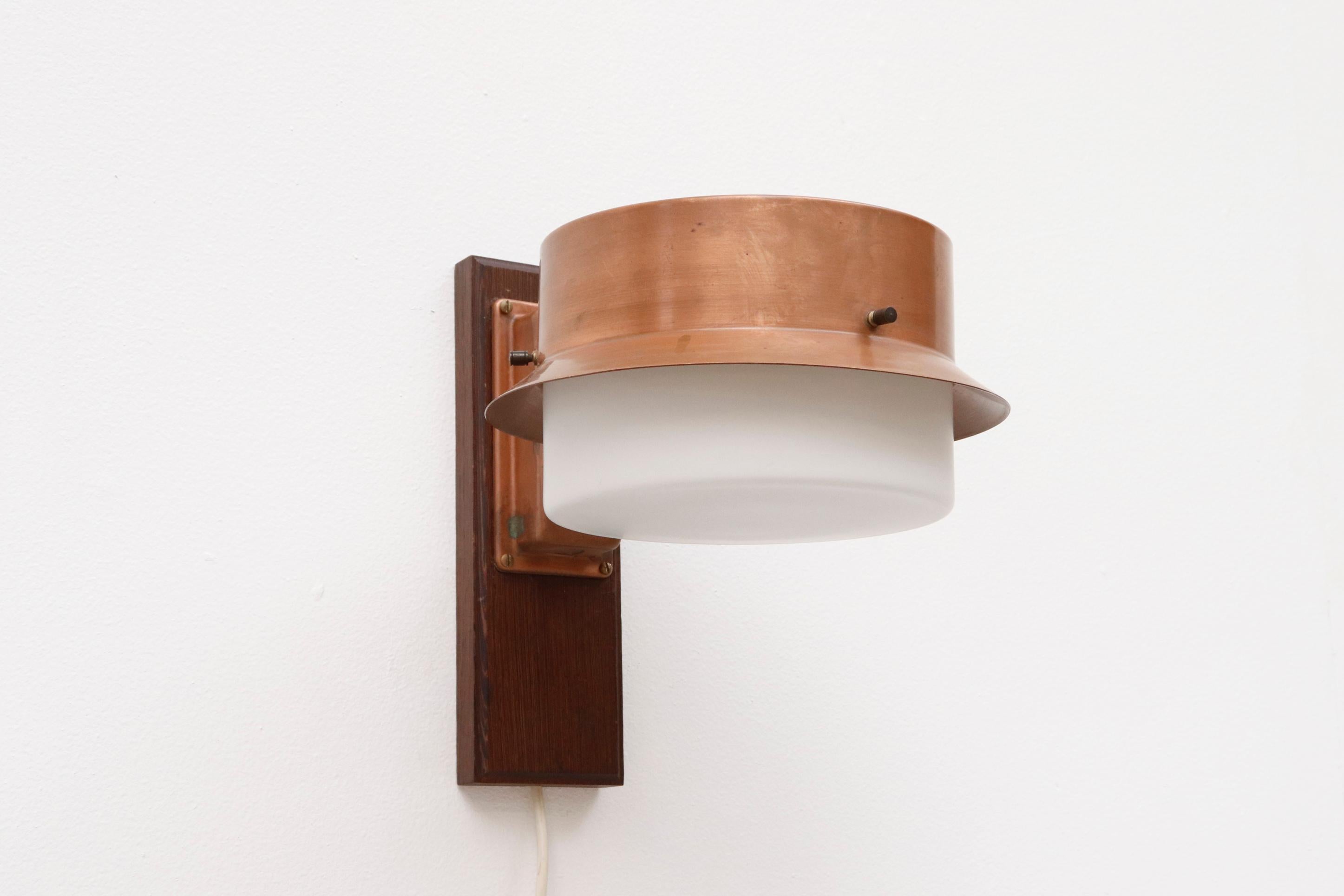 Mid-20th Century Amsterdam School, Frank Llyod Wright Style Sconce For Sale