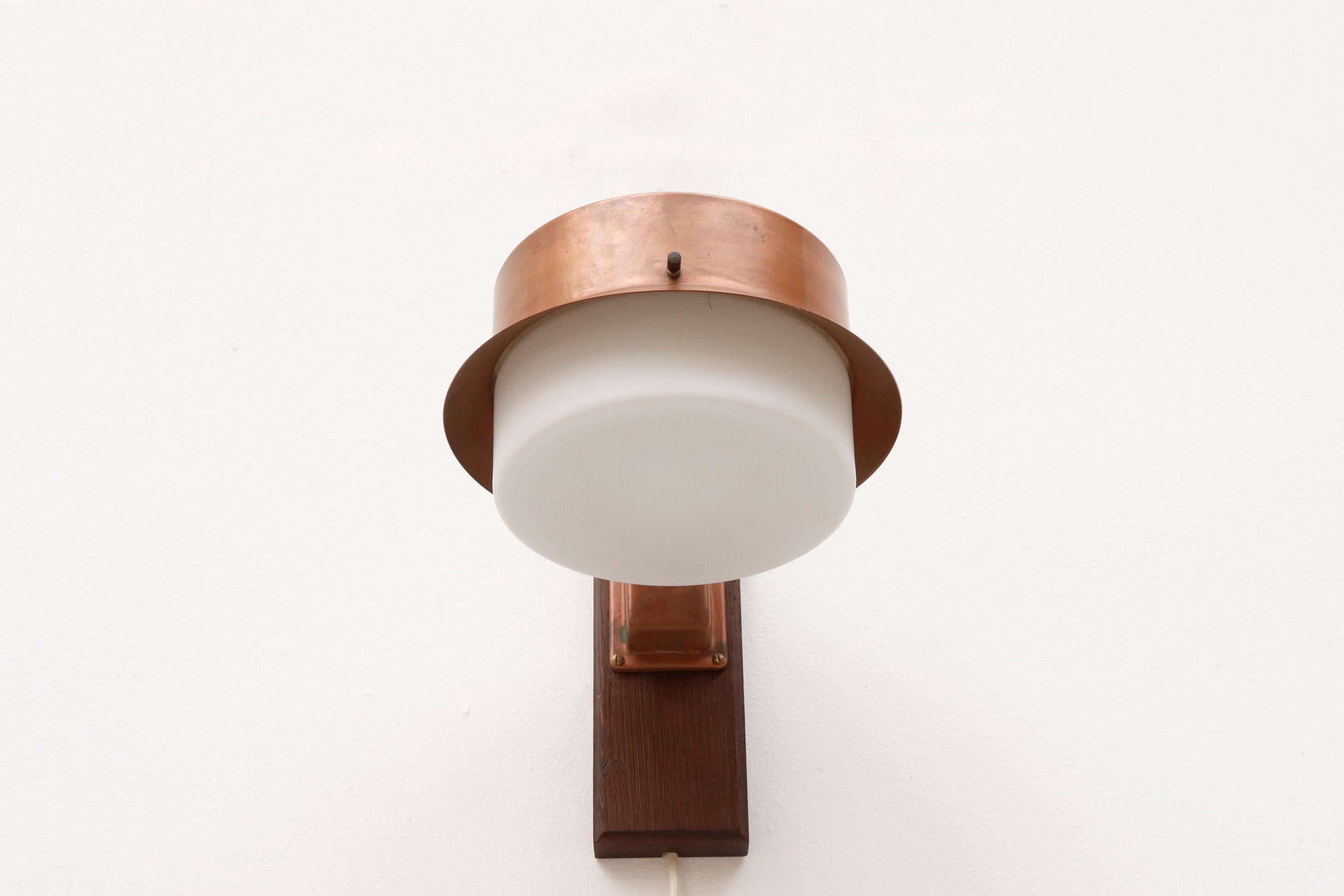 Copper Amsterdam School, Frank Llyod Wright Style Sconce For Sale