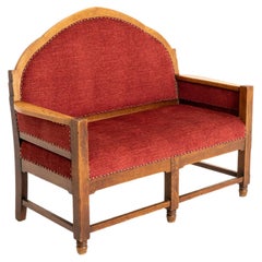 Amsterdam School Hall Bench, the Netherlands, 1930s