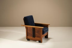 Amsterdam School Lounge Chair with Adjustable Backrest, The Netherlands 1930s