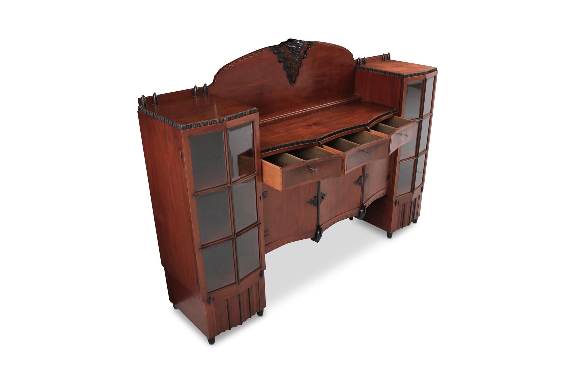 Amsterdam School Mahogany Sideboard by Atelier Speelman, 1925 1