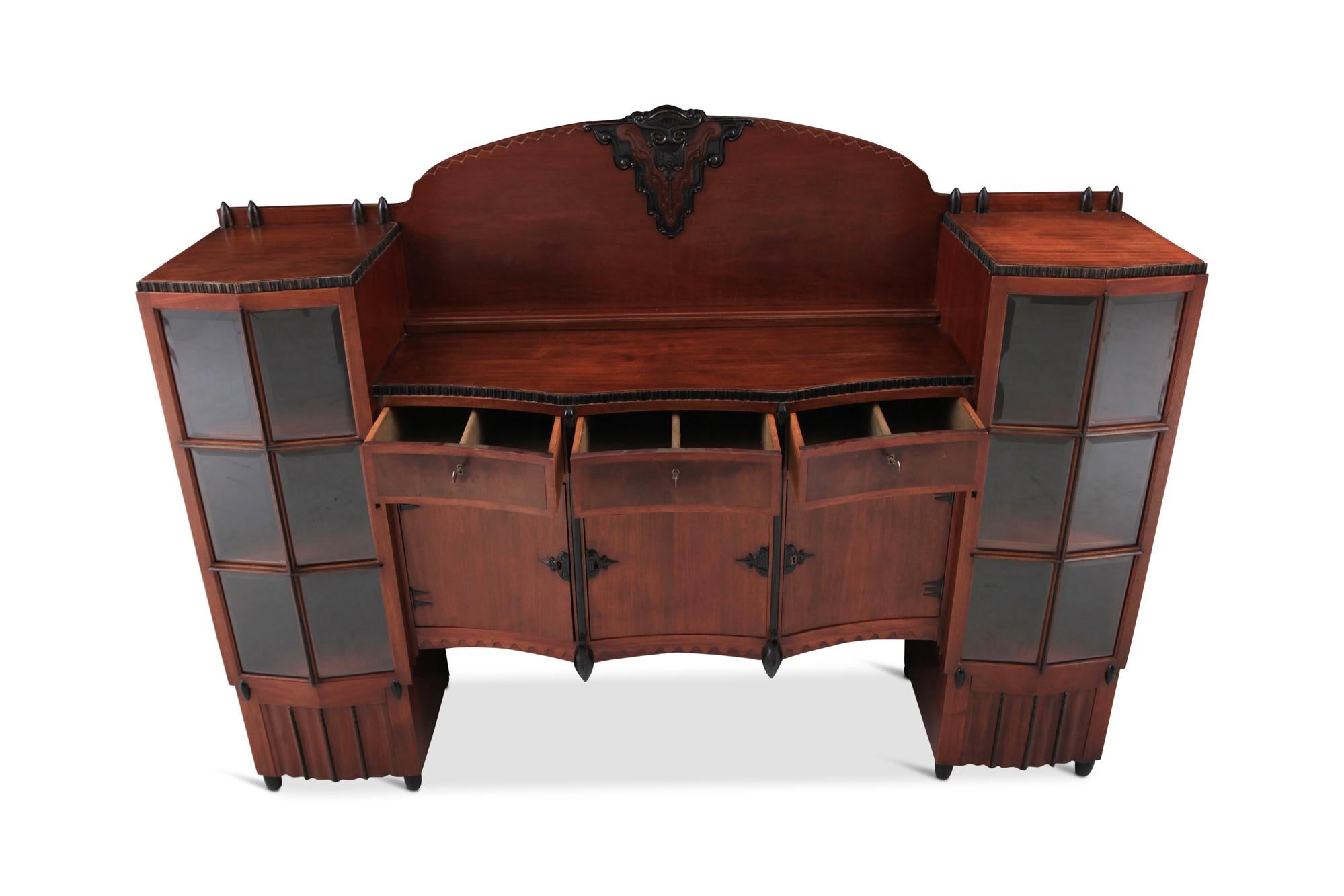 Amsterdam School Mahogany Sideboard by Atelier Speelman, 1925 2