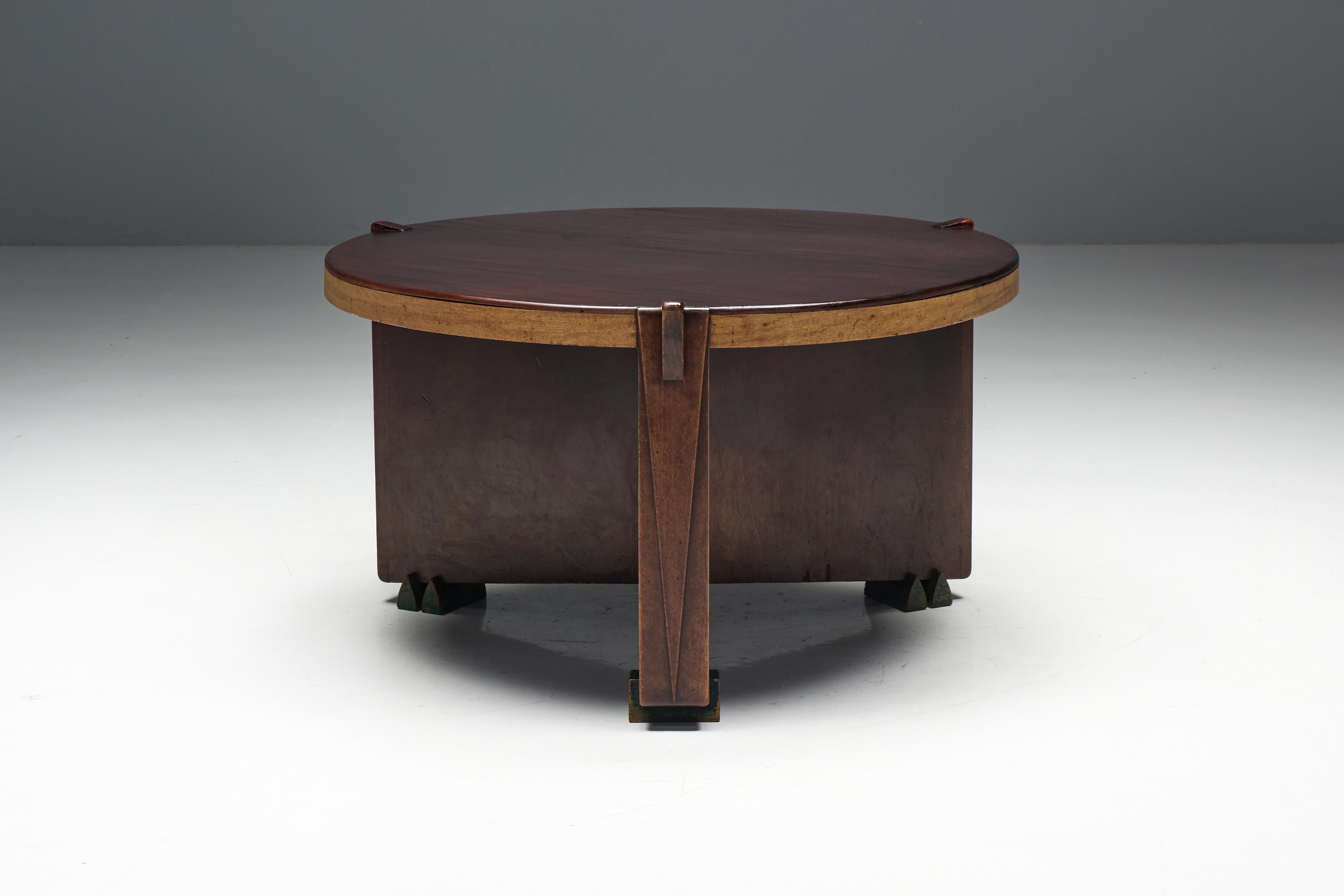 Modernistischer Tisch der Amsterdamer Schule von Hildo Krop, Niederlande, 1928 im Zustand „Hervorragend“ im Angebot in Antwerp, BE