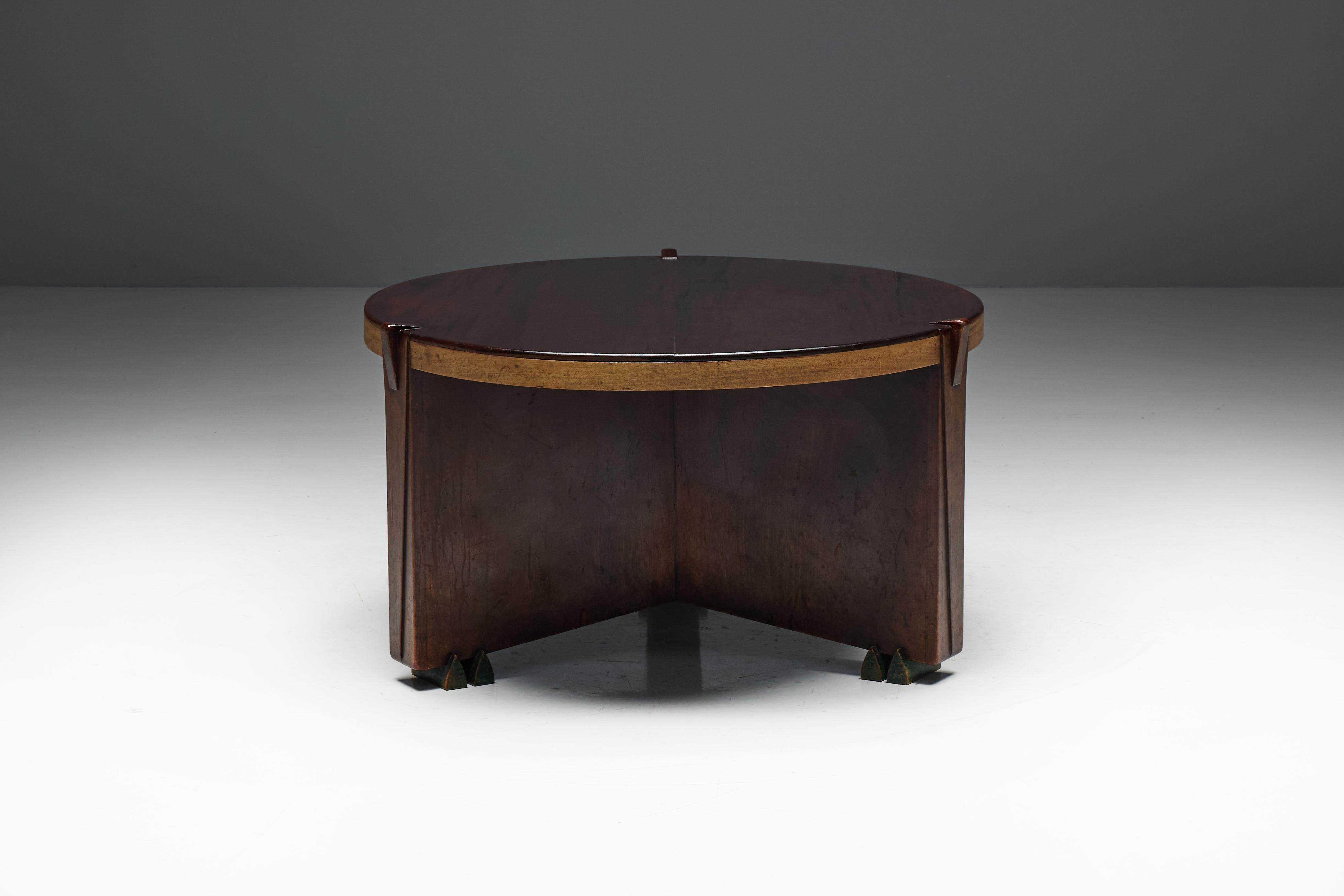Modernistischer Tisch der Amsterdamer Schule von Hildo Krop, Niederlande, 1928 (Frühes 20. Jahrhundert) im Angebot
