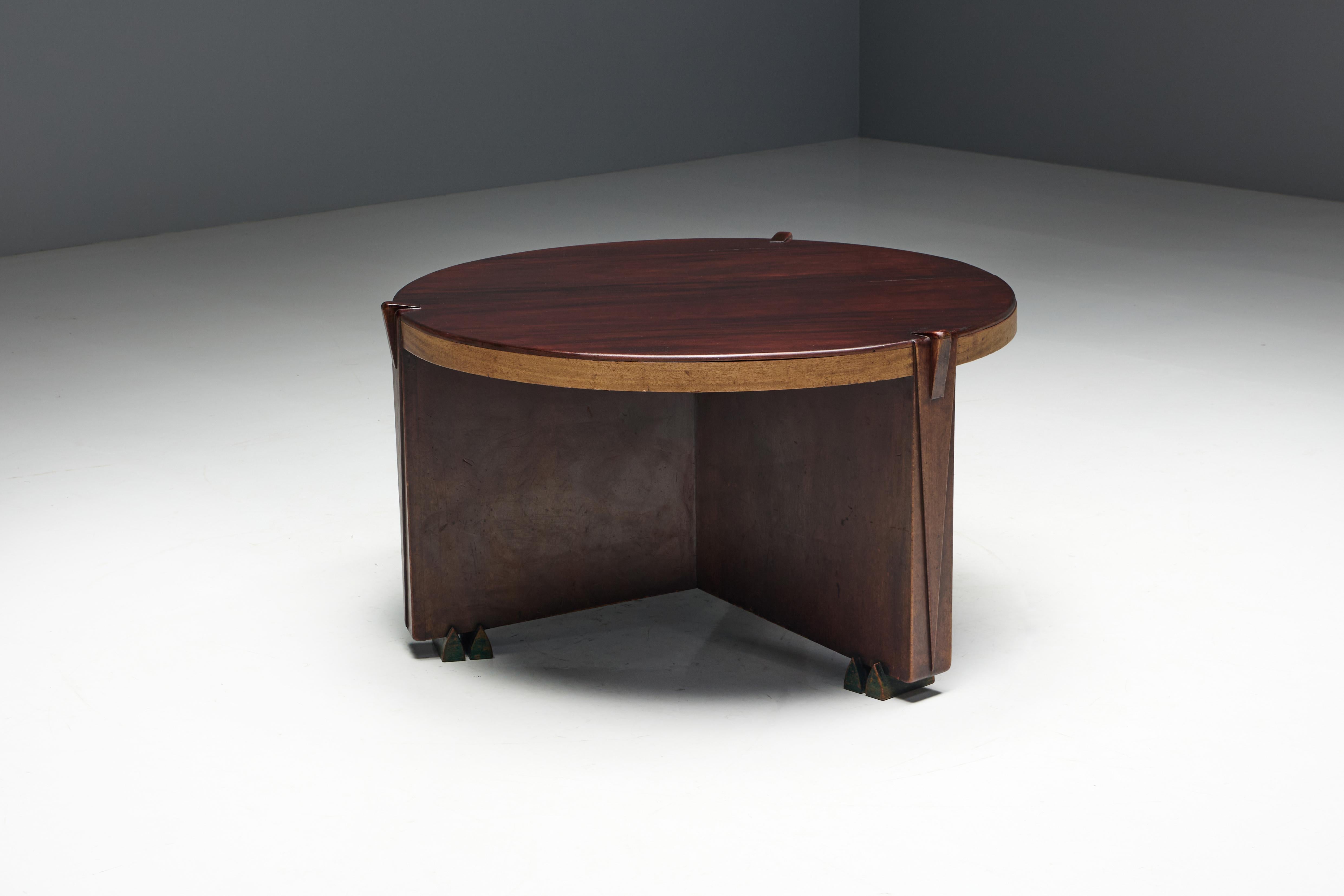Modernistischer Tisch der Amsterdamer Schule von Hildo Krop, Niederlande, 1928 im Angebot 2