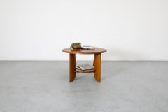 Amsterdam School Oak Two Tiered Art Deco Side Table, Nightstand or Plant Stand