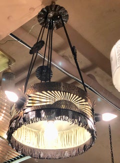 Lustre Art Déco original de l'École de design d'Amsterdam