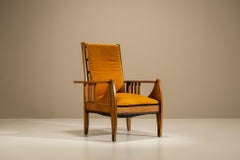 Amsterdam School Reclining Armchair in Oak, The Netherlands 1930s