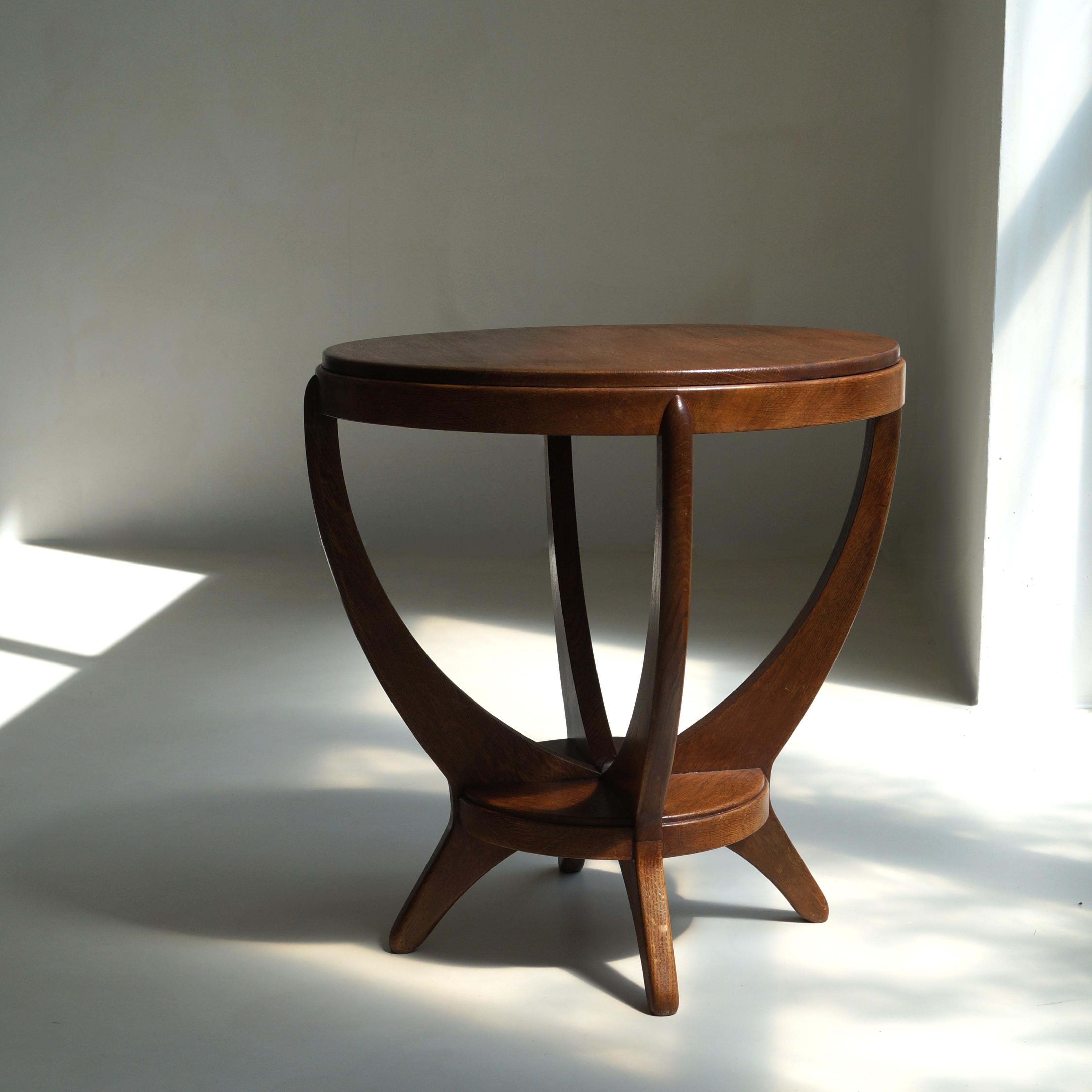Amsterdam School side table by A.F. van der Weij for L.O.V. Oosterbeek, 1920s en vente 5