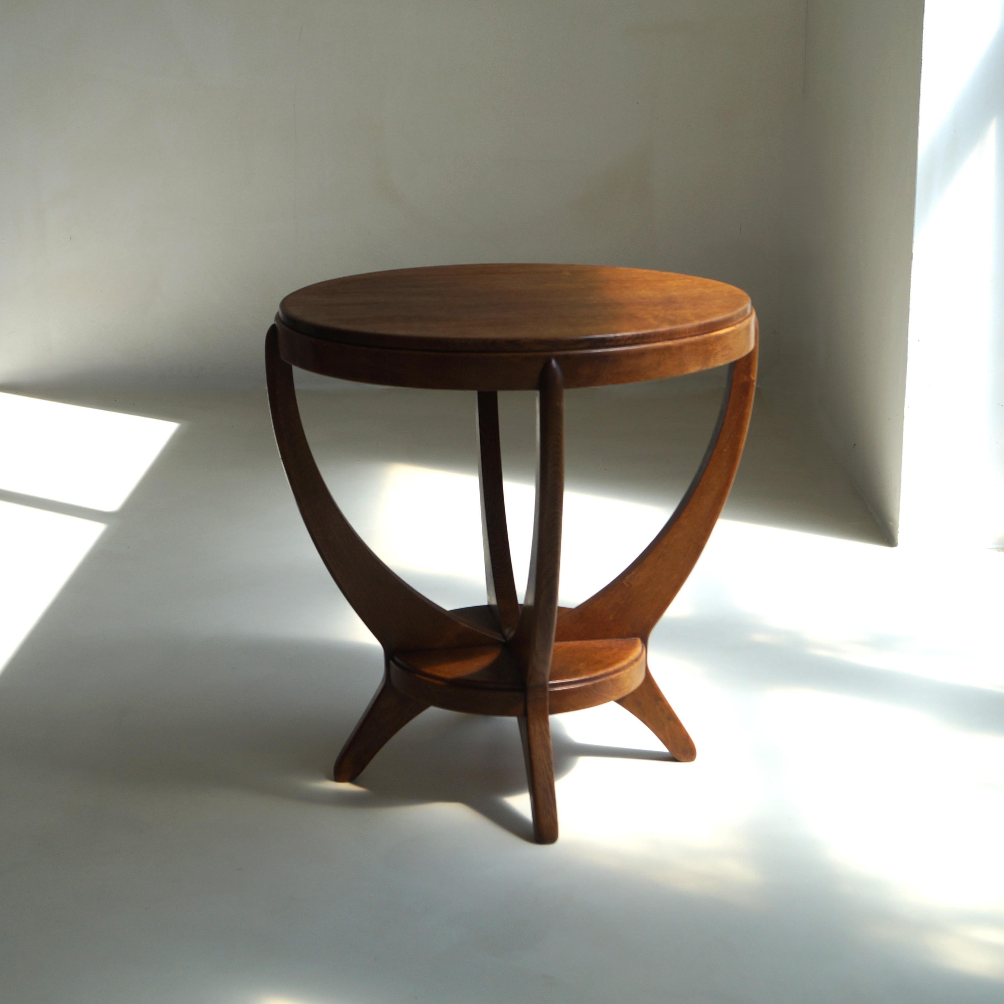Amsterdam School side table by A.F. van der Weij for L.O.V. Oosterbeek, 1920s en vente 8