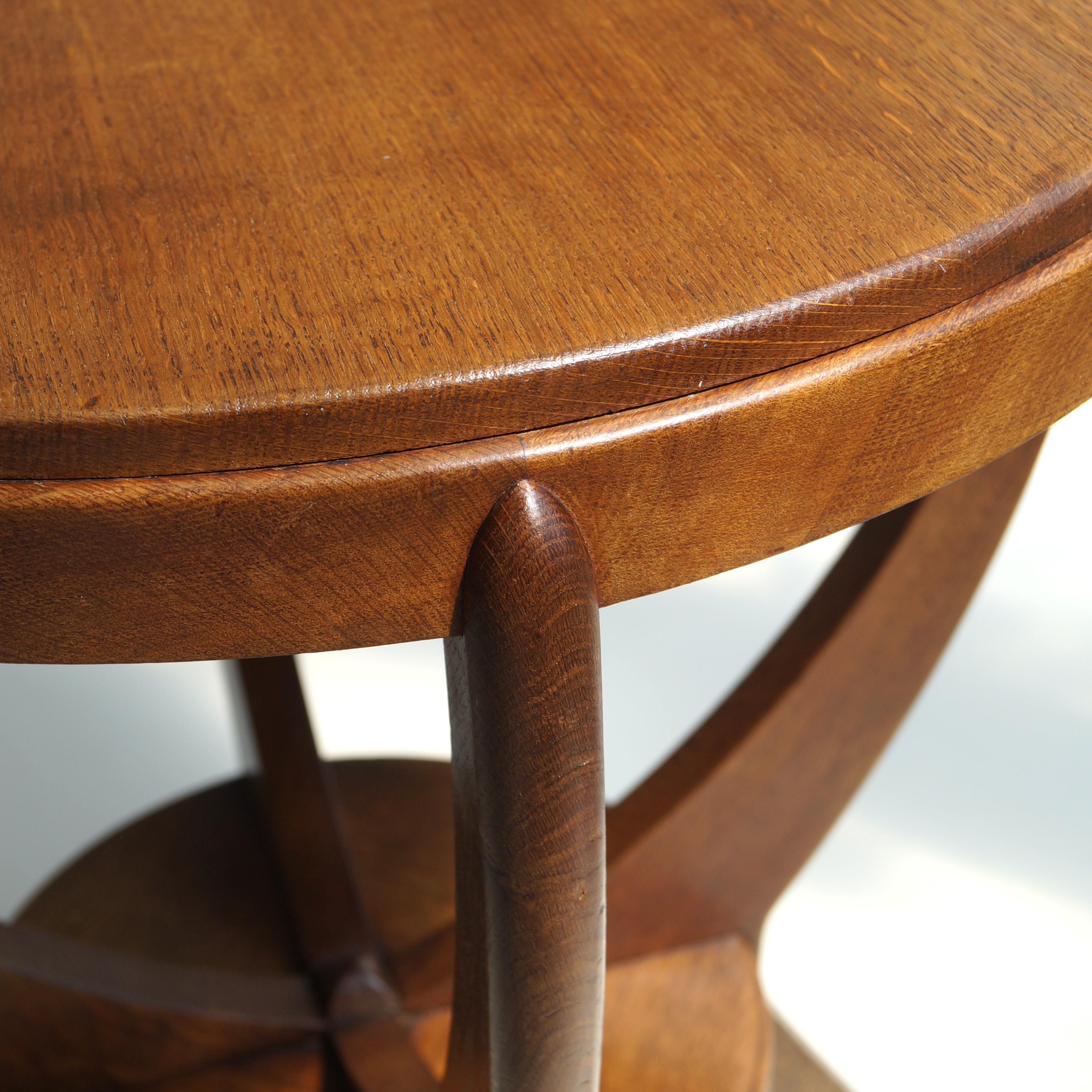 Amsterdam School side table by A.F. van der Weij for L.O.V. Oosterbeek, 1920s en vente 1