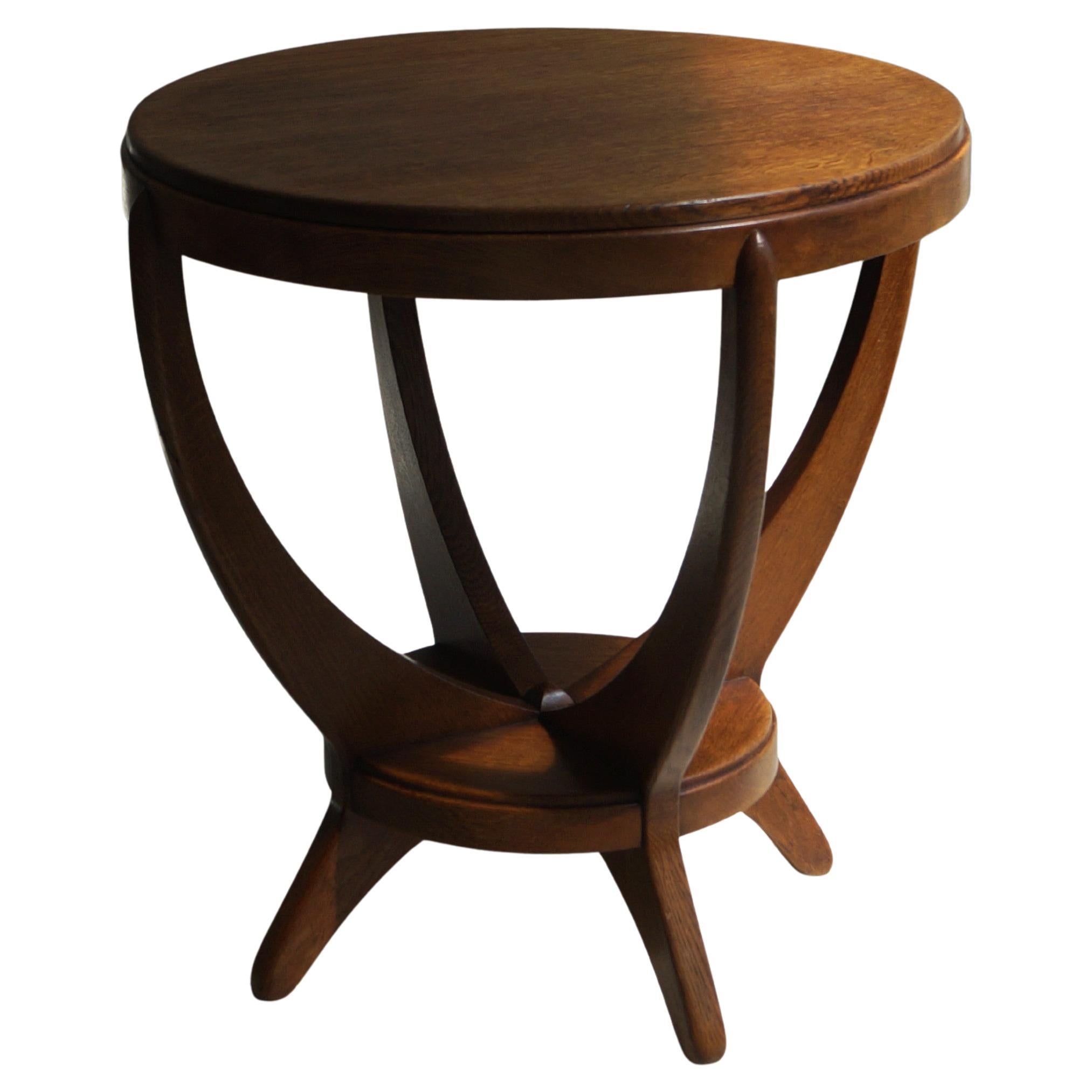 Amsterdam School side table by A.F. van der Weij for L.O.V. Oosterbeek, 1920s