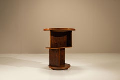 Amsterdam School Side Table in Rosewood and Burl Veneer, 1920s