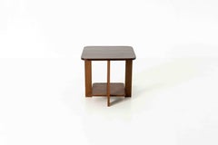 Amsterdam School Square Top Coffee Table, The Netherlands 1930s