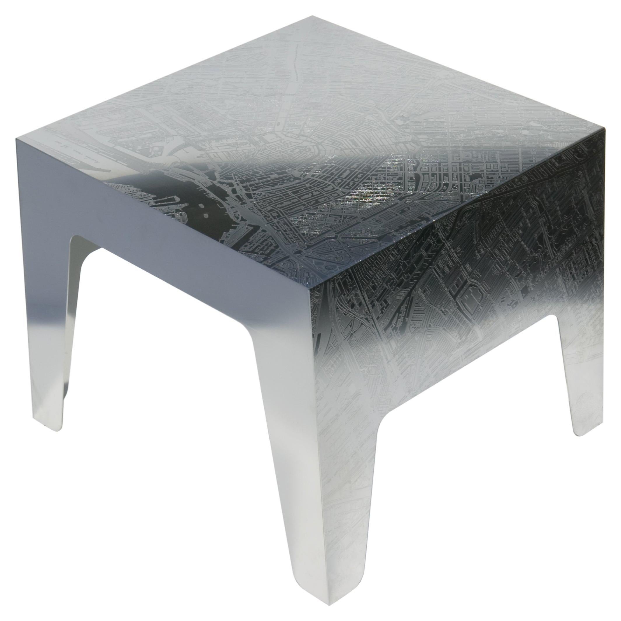 Amsterdam Table, by Marcel Wanders, Etched Stainless Steel, 2000, #2/5