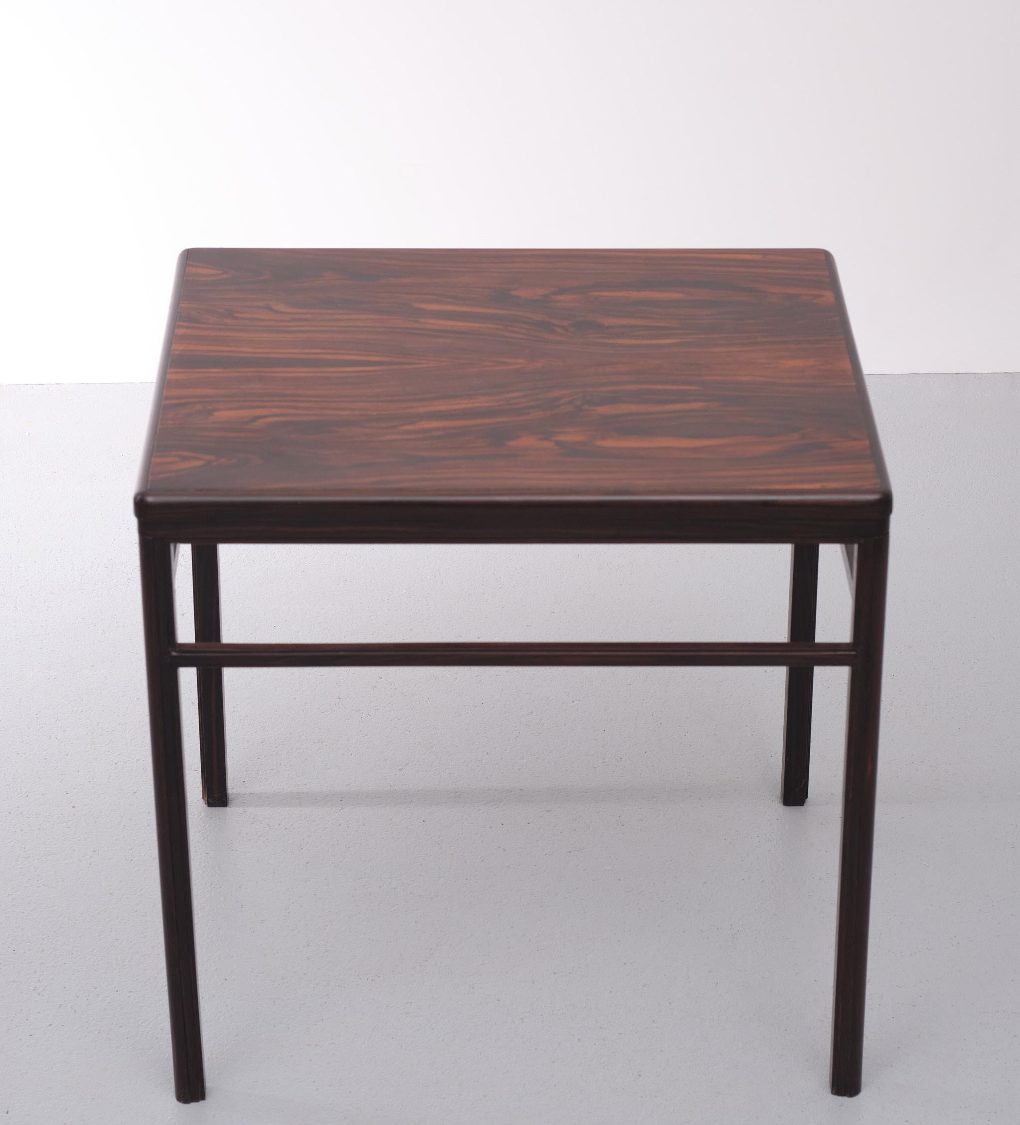Ebony Amsterdamse School Art Deco Coromandel Wood Side Table