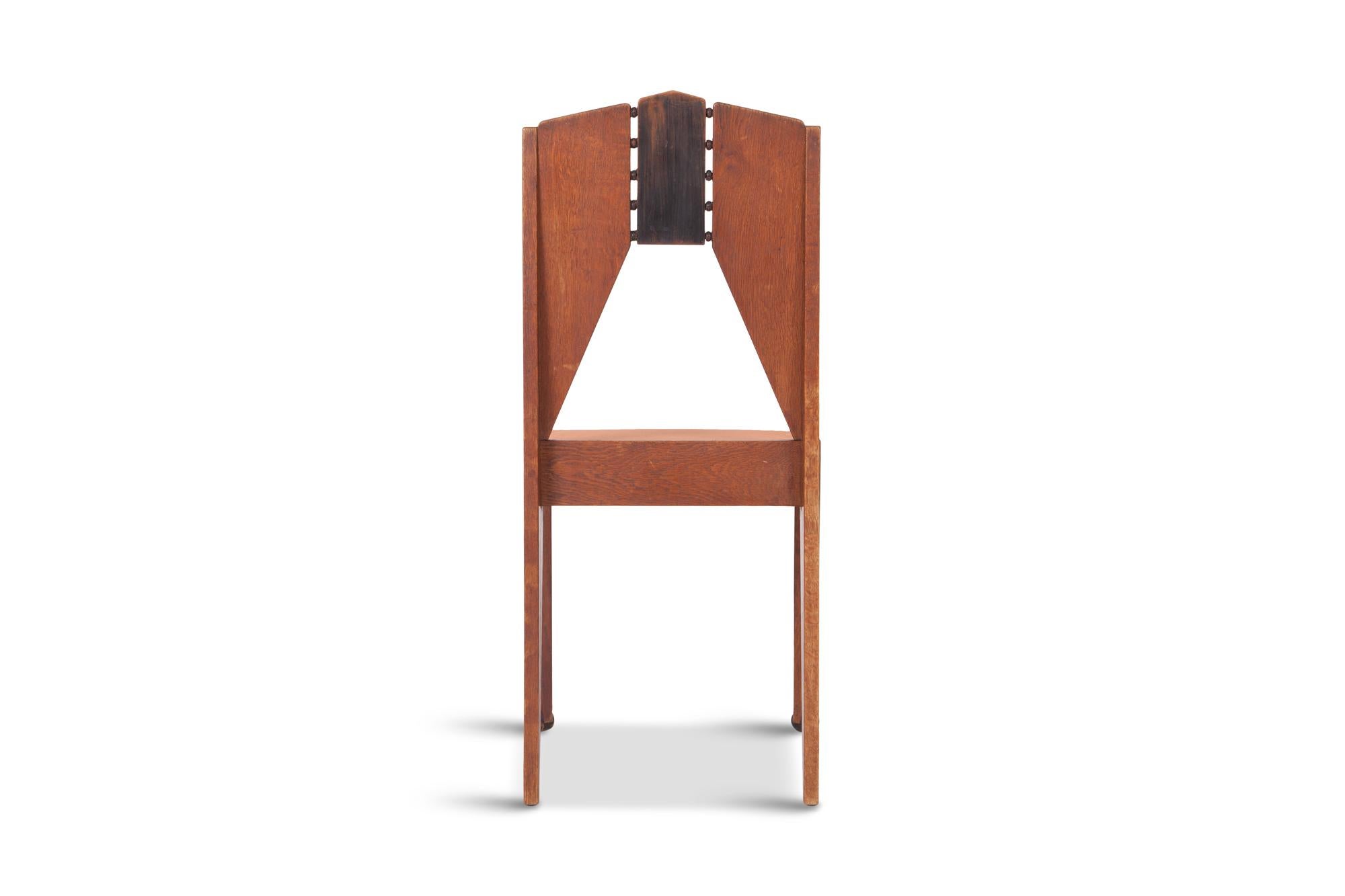 Amsterdamse School Dining Chairs in Skin Velvet  2