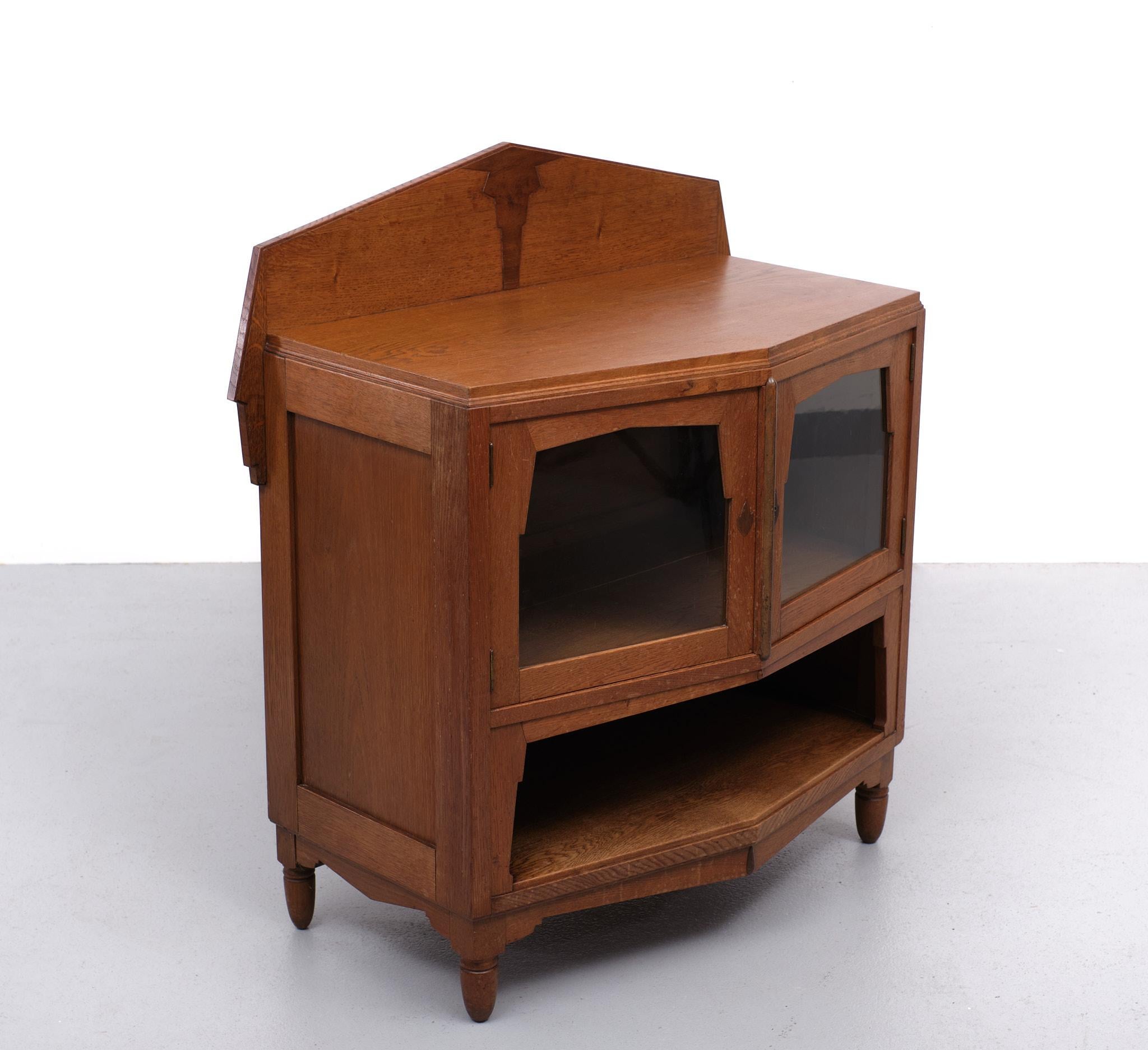 Amsterdamse School Oak Buffet, 1920s, Holland 6