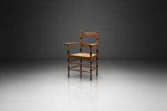 Amsterdamse School Oak Chair by Jac Levee, The Netherlands 1930s