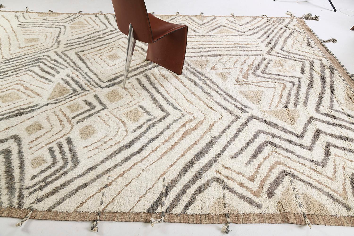 Contemporary Amsum, Kust Collection by Mehraban Rugs For Sale