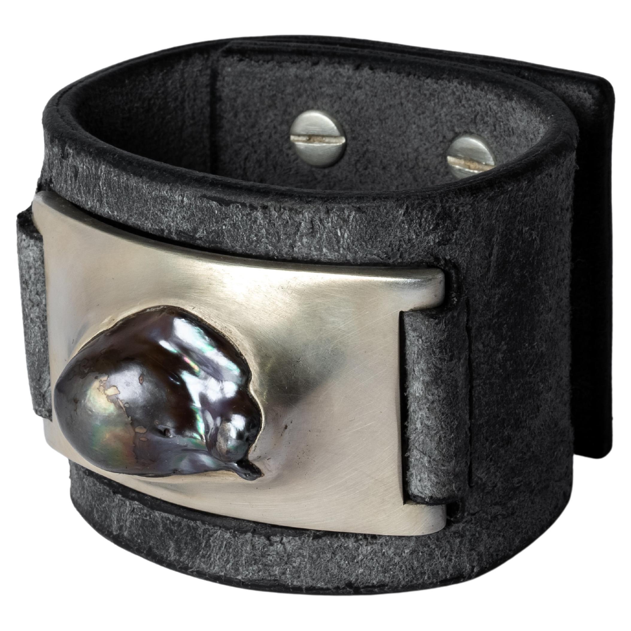 Amulet Cuff (Terrestrial, Black Rainbow Pearl, AS+KPRL+IMW) For Sale