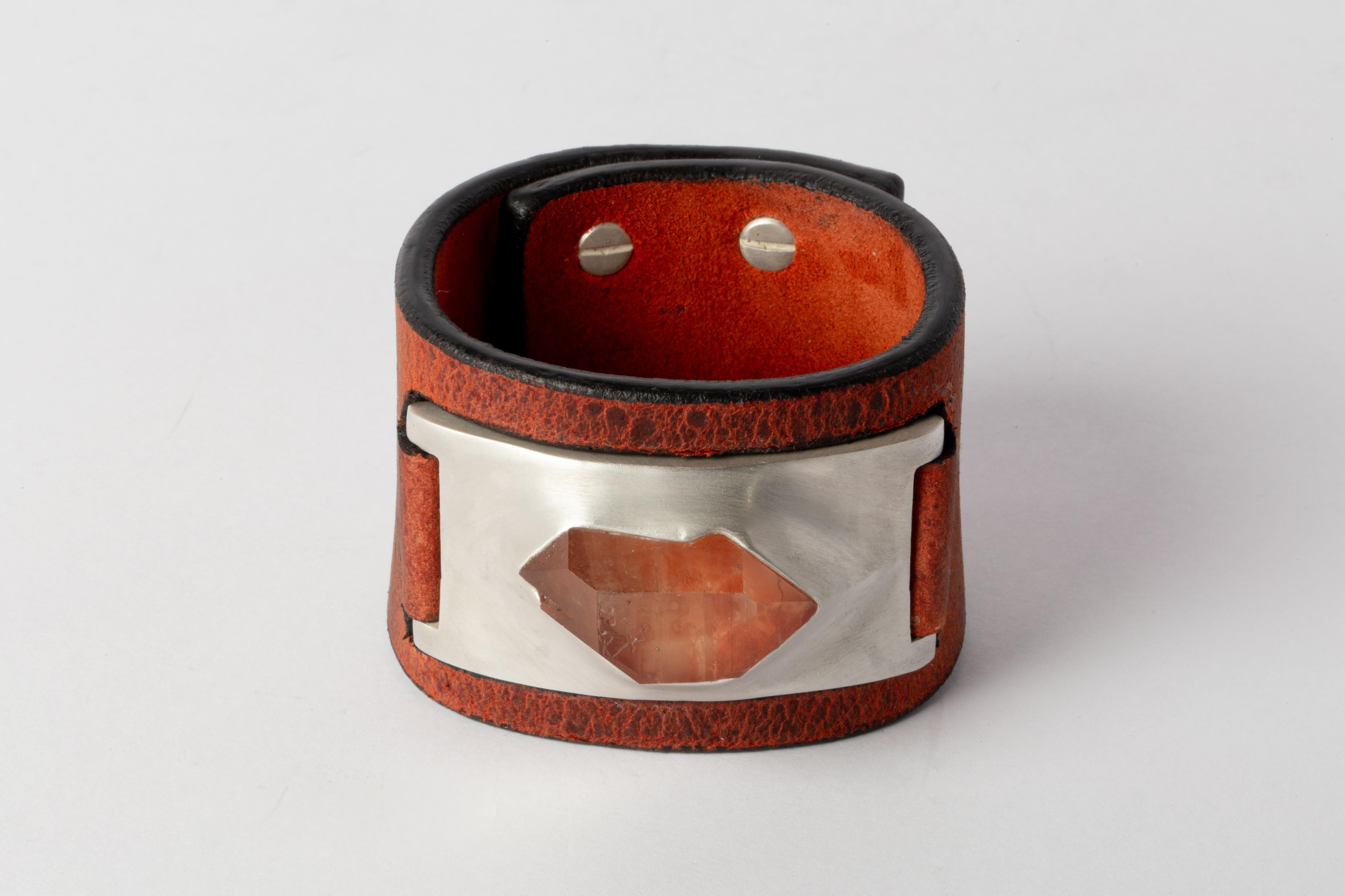 Women's or Men's Amulet Cuff (Terrestrial, Iron Quartz, AS+IRQ+OKW) For Sale